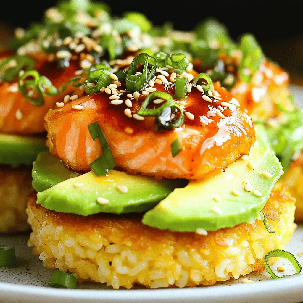 Crispy Rice with Spicy Salmon Delightful Flavor Boost