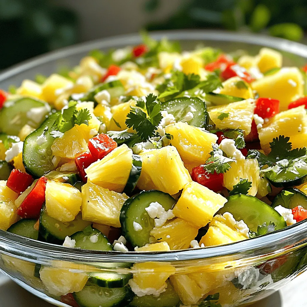Pineapple Cucumber Salad Fresh and Flavorful Mix