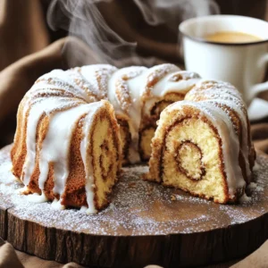 To make the easy cinnamon roll coffee cake, you’ll need these key ingredients: - 2 cups all-purpose flour - 1 cup granulated sugar - 1 tablespoon baking powder - 1/2 teaspoon salt - 1/2 cup unsalted butter, softened - 1 cup whole milk - 2 large eggs - 1 tablespoon vanilla extract - 1 tablespoon ground cinnamon - 1/2 cup brown sugar, packed - 1/2 cup powdered sugar (for glaze) - 1-2 tablespoons milk (for glaze) These ingredients combine to create a soft, sweet cake with a delightful swirl. You can easily adapt this recipe to fit your needs. For a dairy-free version, substitute the whole milk with almond milk or oat milk. Use a dairy-free butter alternative in place of unsalted butter. This keeps the rich flavor while meeting dietary needs. If you want a lighter option, try using low-fat milk or Greek yogurt instead of whole milk. It will still keep the cake moist and tasty. Sometimes you might not have all the ingredients on hand. Here are a few common substitutes: - All-purpose flour: Use whole wheat flour for a nuttier flavor or gluten-free flour for a gluten-free option. - Granulated sugar: Coconut sugar or honey can work as natural sweeteners. - Brown sugar: If you run out, you can use white sugar mixed with a bit of molasses. - Eggs: Use applesauce or flaxseed meal mixed with water as a vegan substitute. These swaps make it easy to customize the recipe to your taste and pantry. For the full recipe, refer to the previous section. Start by gathering all your ingredients. You will need: - 2 cups all-purpose flour - 1 cup granulated sugar - 1 tablespoon baking powder - 1/2 teaspoon salt - 1/2 cup unsalted butter, softened - 1 cup whole milk - 2 large eggs - 1 tablespoon vanilla extract - 1 tablespoon ground cinnamon - 1/2 cup brown sugar, packed - 1/2 cup powdered sugar (for glaze) - 1-2 tablespoons milk (for glaze) Next, preheat your oven to 350°F (175°C). Grease a 9x13 inch baking pan. In a large bowl, whisk the flour, sugar, baking powder, and salt. In another bowl, cream the softened butter, whole milk, eggs, and vanilla until smooth. Slowly mix the wet ingredients into the dry ones. Stir until just combined. A few lumps are fine. In a small bowl, mix ground cinnamon and brown sugar to create the cinnamon swirl. Pour half of the cake batter into the greased pan. Smooth it out evenly. Sprinkle half of the cinnamon mixture on top. Pour the rest of the batter over this. Then, add the remaining cinnamon mixture on top. Use a knife to swirl it gently for a marbled look. Place the pan in the preheated oven. Bake for 30-35 minutes. To check if it is done, insert a toothpick into the center of the cake. If it comes out clean, the cake is ready. If there is batter on the toothpick, bake for a few more minutes and check again. To ensure your cake is perfectly baked, keep an eye on the time. Start checking at the 30-minute mark. If you notice the edges pulling away from the pan, it's a good sign. The top should be golden brown and spring back when touched. If you have a food thermometer, the internal temperature should be around 200°F (93°C). Once the cake is baked, let it cool. While it cools, mix powdered sugar with milk to make a glaze. Drizzle this over the cooled cake for a sweet finish. For a full recipe experience, refer to the Full Recipe section provided earlier. To get the best swirl, use a knife. After you add the cinnamon mixture, gently drag the knife through the batter. Make sure to zigzag it, not stir. This way, you get nice, pretty swirls. Keep it light; you don't want to mix it all together. A moist cake is a happy cake! Use room temperature ingredients like butter, milk, and eggs. This helps them blend well. Avoid overmixing the batter. A few lumps are okay. Also, don't skip the glaze! It adds moisture and sweetness to your cake. Cut the coffee cake into squares and serve warm. Place it on a nice platter for a great look. Dust it with extra powdered sugar for a fancy touch. Pair it with a hot cup of coffee or tea. You can also add berries or whipped cream as a side. For more details, check the Full Recipe. {{image_2}} You can add nuts for a crunchy twist. Walnuts or pecans work well. Chop them finely. Mix the nuts into the cinnamon swirl layer. This adds flavor and texture. You can also sprinkle some on top before baking. The nuts will toast and become fragrant. For a chocolatey treat, add chocolate chips. Stir in about a cup of chips into the batter. If you prefer fruit, blueberries or diced apples are great choices. Fold in one cup of your chosen fruit. Both options give the cake a lovely burst of flavor. If you want a different glaze, try maple syrup. Mix powdered sugar with maple syrup instead of milk. This gives a unique taste. You could also use cream cheese for a richer glaze. Just beat cream cheese with powdered sugar and a bit of milk. Both choices will make your cake even more special. For the full recipe, check the Cinnamon Swirl Dream Cake. Enjoy your baking adventure! After you enjoy your coffee cake, store leftovers in an airtight container. This keeps it fresh for longer. You can also wrap it tightly in plastic wrap. Keep it at room temperature for up to three days. If you need to store it longer, consider freezing. To freeze your coffee cake, let it cool completely first. Cut it into pieces, then wrap each slice in plastic wrap. Next, place the wrapped slices in a freezer bag or container. This way, they won't stick together. You can freeze the coffee cake for up to three months. When you're ready to enjoy your frozen coffee cake, take it out of the freezer. Let it thaw in the fridge overnight or for a few hours at room temperature. For quick reheating, place a slice in the microwave for 15 to 30 seconds. This warms it up nicely. You can also reheat it in the oven at 350°F (175°C) for about 10 minutes. Enjoy your delightful treat with a hot drink! Yes, you can make this coffee cake ahead of time. Bake the cake and let it cool completely. Wrap it tightly in plastic wrap or foil. Store it at room temperature for up to two days. For longer storage, place it in the fridge for up to a week. You can also freeze it for up to three months. Just remember to let it thaw before serving. Coffee cake goes well with many items. Here are some tasty ideas: - Fresh fruit like berries or sliced apples - A dollop of whipped cream - A scoop of vanilla ice cream - Hot coffee or tea - A drizzle of chocolate sauce for extra sweetness Each option adds flavor and makes for a fun pairing. To keep your cake moist, follow these tips: - Use fresh ingredients, especially eggs and milk. - Do not overbake the cake; check for doneness with a toothpick. - Add sour cream or yogurt to the batter for extra moisture. - Store the cake in an airtight container after it cools. These steps will help your coffee cake stay soft and tasty. For the full recipe, check out the detailed instructions. This blog post covered key ingredients, step-by-step instructions, and various tips for baking a delicious coffee cake. You learned about ingredient choices, how to bake it perfectly, and creative serving ideas. Remember, the right storage can keep your cake fresh for longer. Whether you choose a classic or try a fun twist, you can create a tasty treat. With practice, you’ll master this recipe and impress everyone. Enjoy the process and happy baking!