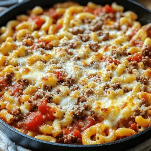To make the best homemade Beefaroni, gather these ingredients: - 1 lb ground beef - 1 medium onion, finely chopped - 3 cloves garlic, minced - 1 can (15 oz) tomato sauce - 1 can (14.5 oz) diced tomatoes - 2 cups macaroni pasta - 2 cups beef broth - 1 tablespoon dried oregano - 1 teaspoon dried basil - 1 teaspoon sugar - Salt and pepper to taste - 1 cup shredded mozzarella cheese - 1/4 cup grated Parmesan cheese You will need specific amounts for each ingredient to get the best flavor. Use 1 pound of ground beef. One medium onion and three cloves of garlic add depth. For the tomato flavor, use one 15-ounce can of tomato sauce and one 14.5-ounce can of diced tomatoes. The pasta should be 2 cups of macaroni, while 2 cups of beef broth keeps it moist. For seasoning, use 1 tablespoon of dried oregano, 1 teaspoon of dried basil, and 1 teaspoon of sugar. Adjust salt and pepper to your taste. For the cheesy finish, use 1 cup of shredded mozzarella cheese and 1/4 cup of grated Parmesan cheese. You can swap the ground beef for ground turkey or a meat substitute for a lighter version. Each serving of Beefaroni has around 400 calories. The breakdown includes: - Protein: 25 grams - Carbohydrates: 45 grams - Fat: 15 grams This dish provides a hearty meal packed with energy. With the right ingredients and portion sizes, Beefaroni can be a balanced meal option. For the full recipe, check out the Ultimate Beefaroni Delight . To start, heat a large skillet on medium heat. Add 1 pound of ground beef. Cook it until it's brown. Use a spatula to break the beef into small pieces. This helps it cook evenly. Once it’s fully cooked, drain any fat from the skillet. This makes your Beefaroni less greasy and more tasty. Next, add 1 finely chopped medium onion and 3 minced garlic cloves to the skillet. Sauté them for about 3 to 4 minutes. Stir until the onion turns soft and clear. The smell will be amazing! This step adds a great flavor base for your dish. Now it’s time to mix in the main ingredients. Pour in 1 can of tomato sauce, 1 can of diced tomatoes, and 2 cups of beef broth. Add 1 tablespoon of dried oregano, 1 teaspoon of dried basil, and a pinch of salt and pepper. Stir everything well and bring it to a simmer. Once it’s bubbling, add 2 cups of macaroni pasta. Cover the skillet and cook on medium-low heat. Stir occasionally for about 10 to 12 minutes. This allows the pasta to soak up all the rich flavors. When the pasta is tender, remove the skillet from the heat. Now, mix in half of the 1 cup of shredded mozzarella cheese. This makes it creamy and delicious! Sprinkle the rest of the mozzarella and 1/4 cup of grated Parmesan cheese on top. Cover again until the cheese melts. This should take about 2 to 3 minutes. Your homemade Beefaroni is now ready to enjoy! For the full recipe, check the earlier section. To make sure your pasta is tender, cook it just right. Stir the pasta often. This helps it cook evenly and not stick. Keep an eye on the liquid. If it looks dry, add a little beef broth. For flavor, use spices like oregano and basil. They bring warmth and depth to your Beefaroni. A pinch of sugar helps balance the acidity from the tomatoes. This small step makes a big difference in taste. To keep your cheese creamy and delicious, add it at the right time. Mix half the mozzarella into the dish when you take it off the heat. This helps it melt evenly. When you add the rest of the cheese on top, cover the skillet. This traps heat and melts the cheese perfectly. For cheese varieties, try cheddar or Monterey Jack for a twist. Each cheese adds a unique flavor, making your dish even better. Garnish your Beefaroni with fresh herbs like basil or parsley. This adds color and a fresh taste. You can also serve it with garlic bread or a simple salad on the side. For plating, use a deep bowl. This keeps the sauce from spilling over. Top with a sprinkle of Parmesan for an eye-catching finish. Your Beefaroni will look amazing and taste great. For the full recipe, check out the Ultimate Beefaroni Delight. {{image_2}} You can turn Beefaroni into a meatless meal easily. Replace ground beef with lentils or mushrooms. Both options add great texture. Use one cup of cooked lentils or two cups of chopped mushrooms. You will still get that hearty feel. Add the same spices and sauce to keep the flavor strong. This way, you can enjoy a veggie-packed dish without losing the essence of Beefaroni. Do you like heat? Adding peppers or spicy sausage can bring that kick. Chop up jalapeños or use a spicy sausage instead of ground beef. This change can make your Beefaroni stand out. Start with one or two peppers, adjusting to your taste. If you want more heat, add a pinch of red pepper flakes too. Spice can make your meal fun and exciting! You can easily boost flavor by adding herbs and spices. Fresh basil, parsley, or thyme can make a big difference. Mix them in when you add the tomato sauce. For added nutrition, consider mixing in veggies like bell peppers and spinach. Just chop them up small and add them when cooking the onions. This way, you get a colorful dish that is tasty and healthy. For the full recipe to try these variations, check out the Ultimate Beefaroni Delight. After making your Beefaroni, you might have some left. Store it in an airtight container. Let it cool first to keep it fresh. You can put it in the fridge for up to four days. If you want to keep it longer, freeze it. Use a freezer-safe container or bag. Make sure to remove as much air as possible. This helps prevent freezer burn. When it's time to eat your leftovers, reheat them carefully. You can use the microwave, but stir it halfway through. This helps heat it evenly. If you prefer the stove, add a splash of broth or water. This keeps the Beefaroni moist. Heat it on low, stirring often until hot. Avoid high heat; it can make the pasta mushy. Beefaroni lasts in the fridge for about four days. If frozen, it can last up to three months. To enjoy the best flavor, eat it within one month. Always check for signs of spoilage before eating. If it smells off or looks strange, throw it away. Keeping track of your leftovers ensures your meals stay safe and tasty. To make Beefaroni, follow these simple steps: 1. Brown 1 lb of ground beef in a skillet. 2. Add 1 chopped onion and 3 minced garlic cloves, cooking until soft. 3. Mix in 1 can of tomato sauce and 1 can of diced tomatoes. 4. Pour in 2 cups of beef broth, then add seasonings. 5. Stir in 2 cups of macaroni pasta and cover. 6. Cook until the pasta is tender. 7. Add cheese and let it melt. This method creates a rich and hearty meal. For the full recipe, check the Ultimate Beefaroni Delight. Yes, you can use many types of pasta. Small shapes like elbows or shells work best. These cook faster and blend well with the sauce. If you choose larger pasta, like penne, increase the cooking time. Always check the package for timing. This way, your pasta will be just right. Beefaroni pairs well with simple sides. Consider a fresh salad or garlic bread. These add crunch and flavor. For drinks, serve iced tea or lemonade. Both refresh the meal perfectly. You can also add some fruit for dessert, keeping it light and bright. This blog covered all you need to know about making Beefaroni. We listed the key ingredients, measured them out, and discussed nutrition. I shared step-by-step cooking instructions to ensure your dish turns out great. Tips to enhance flavor and presentation can really elevate your meal. Finally, we explored variations, storage, and answered common questions. Try these methods and recipes. You’ll make a Beefaroni that everyone loves!