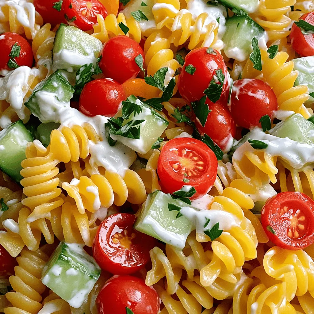 Creamy Pasta Salad Flavorful Twist for Summer Meals