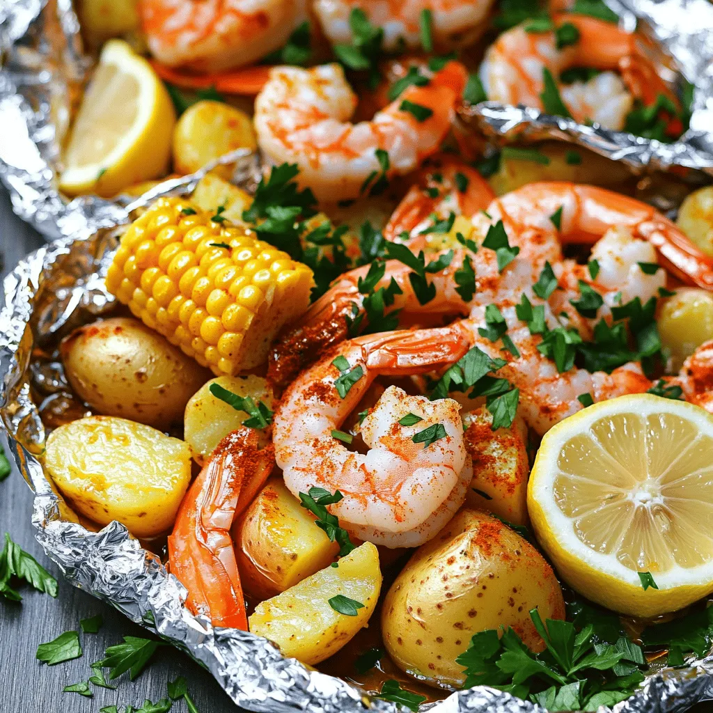 Shrimp Boil Foil Packets Flavorful and Easy Recipe