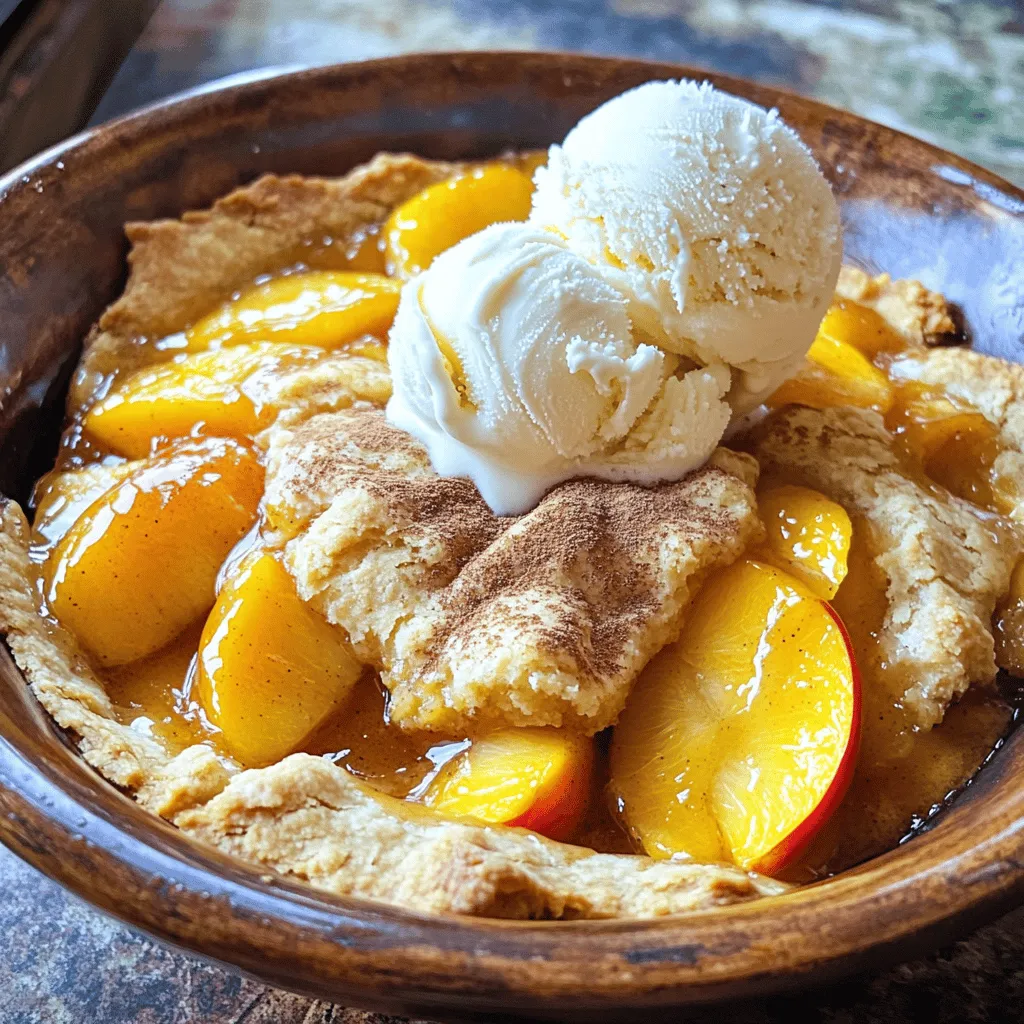 Fresh Peach Cobbler Simple and Delicious Recipe