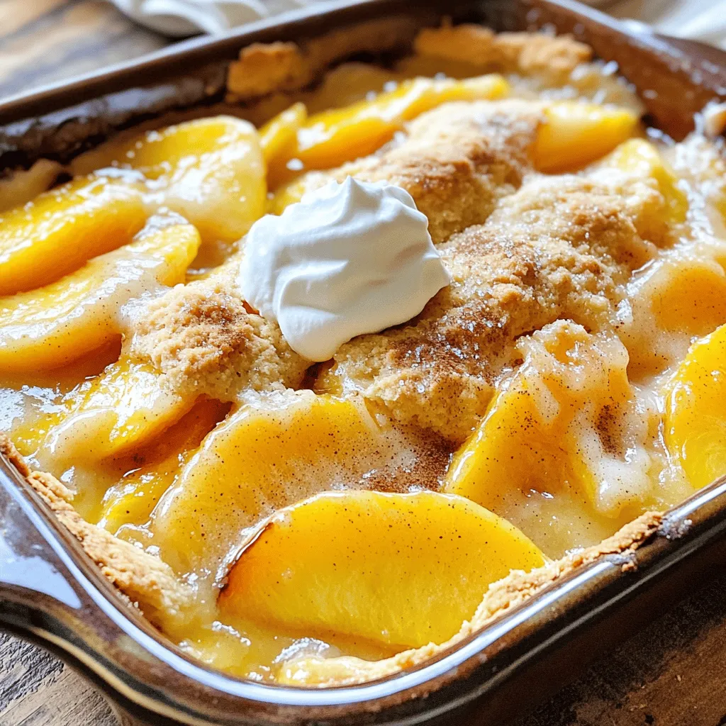Super Easy Peach Cobbler Simple and Delicious Dessert