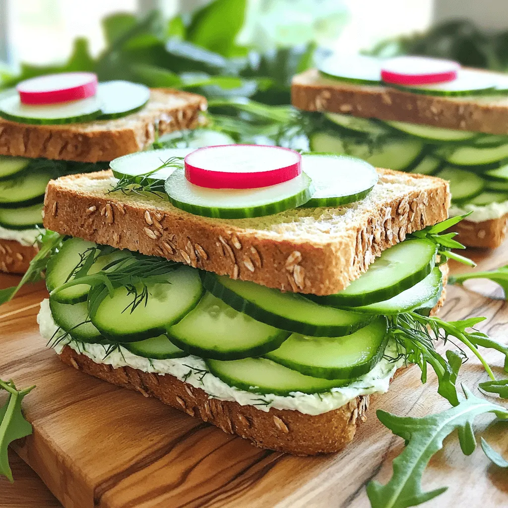 Cucumber Sandwiches Fresh and Flavorful Delight