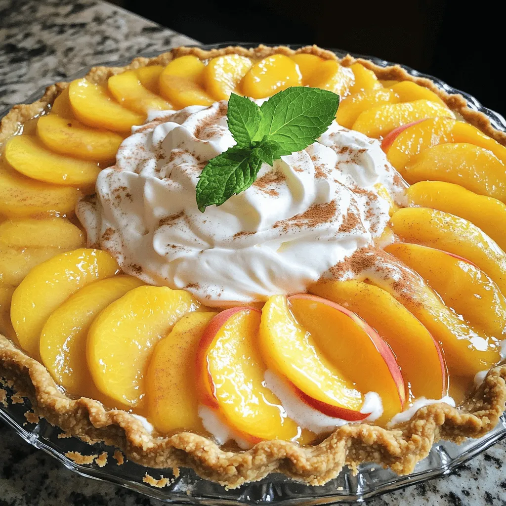 Peaches and Cream Pie Delightful Simple Recipe