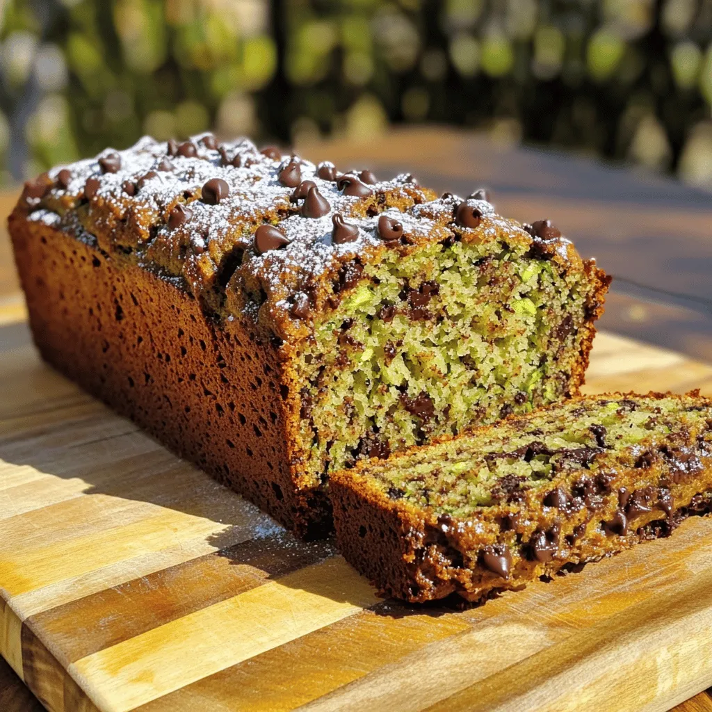 The BEST Chocolate Chip Zucchini Bread Delight