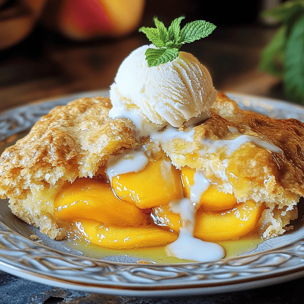 Super Easy Peach Cobbler Delightful Dessert Recipe