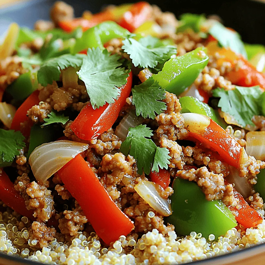 Easy Ground Turkey and Peppers Stir-Fry Recipe
