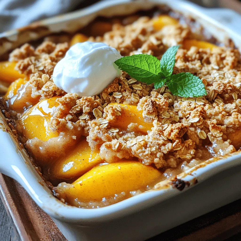 Healthy Peach Crumble Delicious and Nutritious Treat