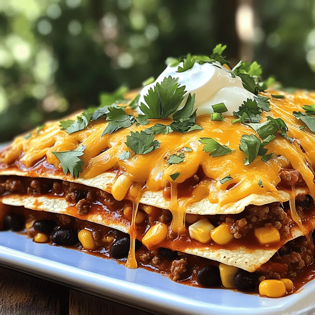 Beef Enchilada Casserole Simple and Tasty Dinner