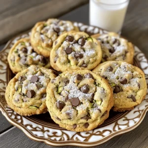 To make these tasty Zucchini Chocolate Chip Cookies, you will need the following ingredients: - 1 medium zucchini, grated and excess moisture squeezed out - 1 cup all-purpose flour - 1/2 cup rolled oats - 1/2 teaspoon baking soda - 1/2 teaspoon baking powder - 1/4 teaspoon salt - 1/2 teaspoon cinnamon - 1/2 cup brown sugar, packed - 1/4 cup granulated sugar - 1/2 cup unsalted butter, softened - 1 large egg - 1 teaspoon vanilla extract - 1/2 cup semi-sweet chocolate chips - 1/4 cup chopped walnuts (optional) Each ingredient plays a key role in the cookie's texture and flavor. The flour gives the cookie structure. The oats add a chewy bite. The zucchini keeps the cookies moist. The sugars create sweetness and help with browning. Butter adds richness, while eggs bind everything together. Baking soda and powder help them rise. Cinnamon adds warmth, and chocolate chips bring joy. If you want to get creative, consider adding: - 1/4 cup of shredded coconut for a tropical twist - 1/4 cup of raisins for added sweetness - A pinch of nutmeg for extra spice These add-ins can make your cookies even more fun and unique. You can mix and match based on your taste preferences. For the full recipe, check the details above. Start by gathering all your ingredients. You will need: - 1 medium zucchini, grated and excess moisture squeezed out - 1 cup all-purpose flour - 1/2 cup rolled oats - 1/2 teaspoon baking soda - 1/2 teaspoon baking powder - 1/4 teaspoon salt - 1/2 teaspoon cinnamon - 1/2 cup brown sugar, packed - 1/4 cup granulated sugar - 1/2 cup unsalted butter, softened - 1 large egg - 1 teaspoon vanilla extract - 1/2 cup semi-sweet chocolate chips - 1/4 cup chopped walnuts (optional) Next, preheat your oven to 350°F (175°C). Line a baking sheet with parchment paper. This helps the cookies bake evenly and prevents sticking. In a medium bowl, combine the flour, oats, baking soda, baking powder, salt, and cinnamon. Whisk these dry ingredients together until they mix well. This step is key. It ensures even flavor and helps the cookies rise properly. In a larger bowl, cream the softened butter, brown sugar, and granulated sugar until it looks light and fluffy. This should take about two to three minutes. Then, beat in the egg and vanilla extract. Mix until everything combines well. Now, slowly add the dry mixture to the wet ingredients. Stir gently until just combined. Don’t overmix! Finally, fold in the grated zucchini, chocolate chips, and walnuts if you want them. The dough will be thick, and that's perfect for our cookies. Using a tablespoon, scoop the dough onto your prepared baking sheet. Space the cookies about 2 inches apart. This helps them spread nicely as they bake. Bake the cookies in your preheated oven for about 12 to 15 minutes. Look for a light golden color on the edges. Once done, remove the cookies from the oven. Let them cool on the baking sheet for 5 minutes. Then, carefully transfer them to a wire rack to cool completely. Following these steps will help you create delicious zucchini chocolate chip cookies that are both healthy and tasty. For the full recipe, check it out [here](#). To get the right texture in your zucchini chocolate chip cookies, start with fresh zucchini. Grate it finely and squeeze out any extra moisture. This step is key. If the zucchini is too wet, your cookies may turn out soggy. Aim for a dough that is thick, but not dry. This balance helps the cookies hold their shape while baking. When baking with zucchini, keep a few things in mind. First, always measure the grated zucchini after you squeeze it. Too much can change how the cookies bake. Also, use a light hand when mixing. Over-mixing can make your cookies tough. Lastly, remember that baking time can vary. Check your cookies a few minutes early to prevent over-baking. One common mistake is not preheating your oven. Always preheat to ensure even baking. Another mistake is skipping the parchment paper. It helps cookies come off the tray easily. Don’t forget to space your cookies well on the baking sheet—about 2 inches apart. If they are too close, they may merge into one big cookie! Follow these tips to enjoy perfect zucchini chocolate chip cookies. For the complete recipe, check out the [Full Recipe]. {{image_2}} To make these cookies gluten-free, swap the all-purpose flour for a gluten-free blend. Look for a brand that includes xanthan gum to help with texture. You can also use almond flour or coconut flour, but adjust the liquid in the recipe. Start with less flour and add more if needed. This change keeps the cookies soft and tasty. For a vegan version, replace the egg with a flaxseed egg. Mix 1 tablespoon of ground flaxseed with 2.5 tablespoons of water. Let it sit until it thickens. Use vegan butter instead of regular butter. This keeps the cookies moist and rich without dairy. Adding spices can elevate your cookies. Try a pinch of nutmeg or ginger for warmth. You can also mix in chopped nuts, like walnuts or pecans, for crunch. Want a sweeter kick? Add a handful of dried fruits, like raisins or cranberries. Each option adds a unique twist to the classic recipe, making it personal and fun. For the full recipe, see the section above. To keep your zucchini chocolate chip cookies fresh, store them in an airtight container. You can place parchment paper between layers to prevent sticking. Try to keep them at room temperature for up to three days. If you need them to last longer, consider refrigeration. Refrigerated cookies will stay fresh for about a week. Freezing is a great option for longer storage. First, let your cookies cool completely. Next, line a baking sheet with parchment paper. Arrange the cookies in a single layer and freeze for about two hours. Once frozen, transfer them to a freezer-safe bag. These cookies can last up to three months in the freezer. When you want a treat, simply take out what you need. To enjoy warm cookies, you can reheat them easily. Preheat your oven to 350°F (175°C). Place the cookies on a baking sheet and heat for about 5 to 7 minutes. You can also use a microwave for a quick option. Heat them for about 10-15 seconds. This will make them soft and gooey again, just like fresh out of the oven. Yes, you can use grated carrots or sweet potatoes. Both add natural sweetness and moisture. If you choose carrots, the flavor will blend well. Sweet potatoes will make the cookies denser. Always squeeze out excess moisture for the best texture. Look for lightly golden edges. The center may seem soft. That’s normal. To check, insert a toothpick. If it comes out clean or with a few crumbs, they are done. Overbaking can make them dry, so keep an eye on the timer. You can add many fun ingredients! Try nuts like pecans or almonds for crunch. Dried fruits like raisins or cranberries add sweetness. For a twist, use peanut butter chips or white chocolate. Mix and match to create your perfect cookie! In this blog post, I covered everything you need for making delicious zucchini cookies. We looked at ingredients, measurements, and optional add-ins. You learned how to prepare and bake the cookies, plus tips to get the texture just right. Variations like gluten-free and vegan options make this recipe adaptable. Finally, I shared the best ways to store and reheat the cookies. Enjoy baking these cookies and experimenting with flavors! Happy baking.