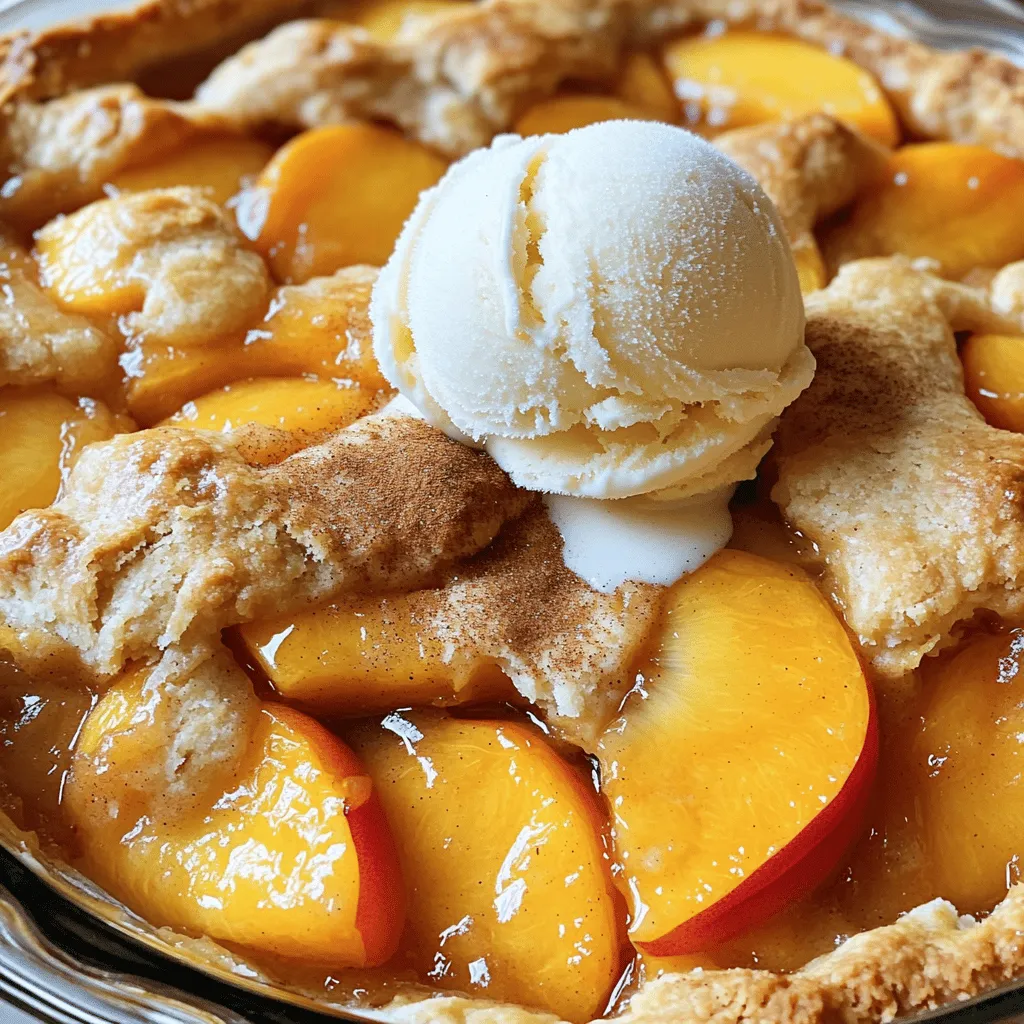 Easy Peach Cobbler Quick and Tasty Dessert Recipe