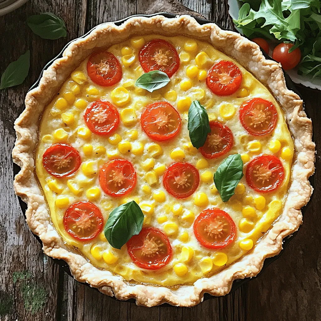 Corn and Cherry Tomato Quiche Flavorful and Easy Recipe