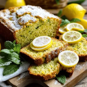 - 2 cups grated zucchini (packed) - 1 cup all-purpose flour - 1 cup whole wheat flour - 1 teaspoon baking powder - 1/2 teaspoon baking soda - 1/2 teaspoon salt - 1 teaspoon ground cinnamon - 1/2 teaspoon ground nutmeg - 1/2 cup granulated sugar - 1/2 cup brown sugar, packed - 1/2 cup chopped walnuts or pecans (optional) - 1/2 cup dried cranberries or raisins (optional) - 3 large eggs - 1/2 cup vegetable oil - 1 teaspoon vanilla extract - Zest of 1 lemon - 1/4 cup fresh lemon juice Crafting zucchini bread requires gathering fresh ingredients. I always keep my zucchinis firm and green for the best flavor. Grating zucchini brings out its moisture, which makes the bread moist. The blend of all-purpose and whole wheat flour adds texture and nutrients. Baking powder and baking soda help it rise well. Salt enhances the sweet flavors, while cinnamon and nutmeg add warmth. For sweetness, I use both granulated and brown sugar. Brown sugar gives a deep flavor. You can add nuts or dried fruit for extra crunch and sweetness. The wet ingredients are key. Eggs bind everything together, and oil keeps the bread moist. Vanilla extract adds a lovely aroma. Fresh lemon juice and zest brighten the flavor. Each ingredient plays a part in making your zucchini bread delicious. You can find the full recipe in the earlier section. Now, let’s mix these ingredients for a delightful treat! - Preheat oven to 350°F (175°C) - Grease a 9x5-inch loaf pan or line with parchment paper To start, you need to get your oven ready. Set it to 350°F. This temperature helps the bread bake evenly. Next, prepare your loaf pan. Greasing it ensures your bread comes out easily. You can also line it with parchment paper for extra help. - Combine grated zucchini, granulated sugar, and brown sugar - Whisk together dry ingredients in a separate bowl - Mix wet ingredients with zucchini mixture In a big bowl, mix the grated zucchini with granulated sugar and brown sugar. Let it sit for about 10 minutes. This will help pull moisture from the zucchini. In another bowl, whisk the all-purpose flour, whole wheat flour, baking powder, baking soda, salt, cinnamon, and nutmeg. This keeps your dry ingredients ready for mixing. Then, add the eggs, vegetable oil, vanilla extract, lemon zest, and lemon juice to the zucchini. Stir well until everything is combined. - Fold dry ingredients into the wet mixture - Gently mix in optional nuts and dried fruits - Pour batter into prepared pan and smooth the top - Bake for 50-60 minutes and check doneness Now, fold the dry ingredients into the wet mixture. Do this gently to avoid overmixing. If you want, add in the chopped nuts or dried fruits. Pour the batter into your prepared pan and smooth the top with a spatula. Finally, bake the bread for 50 to 60 minutes. Check for doneness by inserting a toothpick into the center. If it comes out clean, your bread is ready! For the full recipe, refer back to the ingredients and instructions. To make the best zucchini bread, start with fresh, firm zucchini. This helps ensure your bread has the right texture and flavor. When mixing, do not overmix the batter. This keeps your bread light and fluffy. Let the grated zucchini sit with the sugars for about 10 minutes. This step draws out moisture, which makes your bread moist and delicious. You can also adjust spices to fit your taste. A little more cinnamon or nutmeg can make a big difference. Serve your zucchini bread warm or at room temperature. I love to dust it with powdered sugar for a sweet touch. You can also spread cream cheese on top. This adds a rich flavor that pairs well with the bread. For extra flair, garnish with lemon slices or mint. These small touches make your dish look beautiful and inviting. If you want to try this recipe for yourself, check out the Full Recipe. {{image_2}} You can make gluten-free zucchini bread by changing a few ingredients. First, swap all-purpose flour with a gluten-free blend. This helps the bread stay moist and tasty. Next, check that your baking powder is gluten-free. Some brands add wheat, so read the label closely. To make a vegan version, replace the eggs with flaxseed meal or applesauce. Flaxseed meal offers a nice texture and binds well. Also, use plant-based oil instead of regular oil. This keeps the bread rich and moist without any animal products. You can add fun flavors to your zucchini bread. Try mixing in chocolate chips for a sweet treat. Spices like cardamom can also add warmth. If you want to be adventurous, think about adding fruits. Blueberries or pineapple can create a fresh twist that surprises your taste buds. For the full recipe, check out the ingredients and steps listed above. Enjoy your baking! To keep your zucchini bread fresh, store it in an airtight container at room temperature. This method helps maintain moisture and flavor. If you want to keep it longer, you can refrigerate it. Just note that refrigeration may change the texture a bit. If you want to freeze your zucchini bread, wrap it tightly in plastic wrap. Then, cover it with aluminum foil to prevent freezer burn. This way, it can last for up to three months in the freezer. When you're ready to enjoy it, thaw it at room temperature. This keeps the bread moist and delicious. When you want to enjoy your zucchini bread again, reheating is easy. You can warm slices in the microwave for a quick snack. If you prefer a crispy texture, toast the slices in the oven. This adds a lovely crunch while warming the bread. To check if your zucchini bread is done, use the toothpick test. Insert a toothpick into the center of the bread. If it comes out clean, your bread is ready. If there is batter on the toothpick, it needs more time to bake. Yes, you can use frozen zucchini. Just make sure it is well-drained before adding it to the mix. Frozen zucchini can work well, but extra moisture may affect the texture. Zucchini bread can be healthy! It often contains fiber from the zucchini and whole grains. The healthiness depends on your choice of sugar and flour. You can also add nuts for extra nutrients. Many flavors pair well with zucchini bread. You might try adding chocolate chips for sweetness. Coconut can add a tropical twist. Spices like nutmeg or cardamom can enhance the flavor too. For a fun touch, consider mixing in some dried fruit like cranberries or raisins. Zucchini bread is easy to make with simple ingredients. You get a delicious, moist treat full of flavor. Remember to use fresh zucchini and watch your mixing for great texture. Feel free to customize your bread with nuts or dried fruits. Store leftovers in an airtight container or freeze slices for later. This recipe can adapt to your needs, whether gluten-free or vegan. Enjoy experimenting with flavors like chocolate or coconut to find your perfect slice!