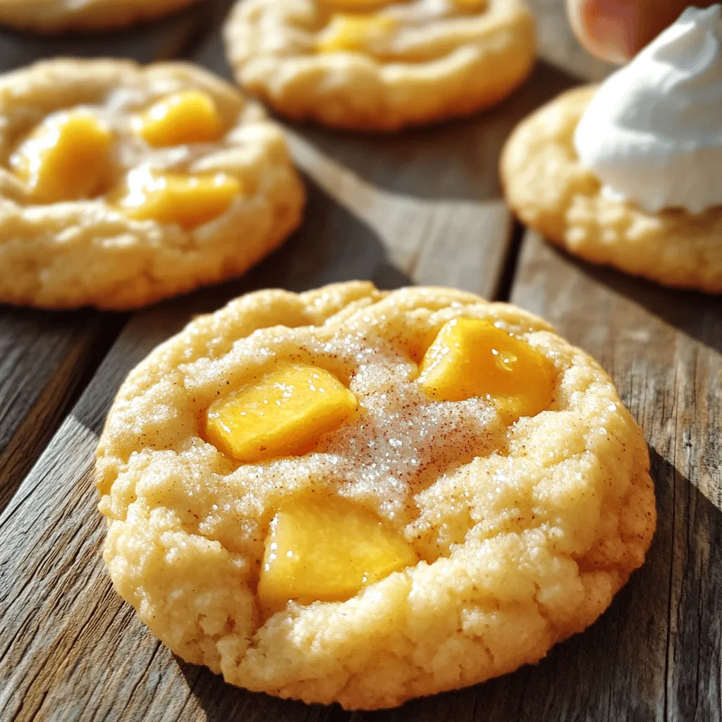 Peach Cobbler Cookies Perfectly Soft and Chewy Delight