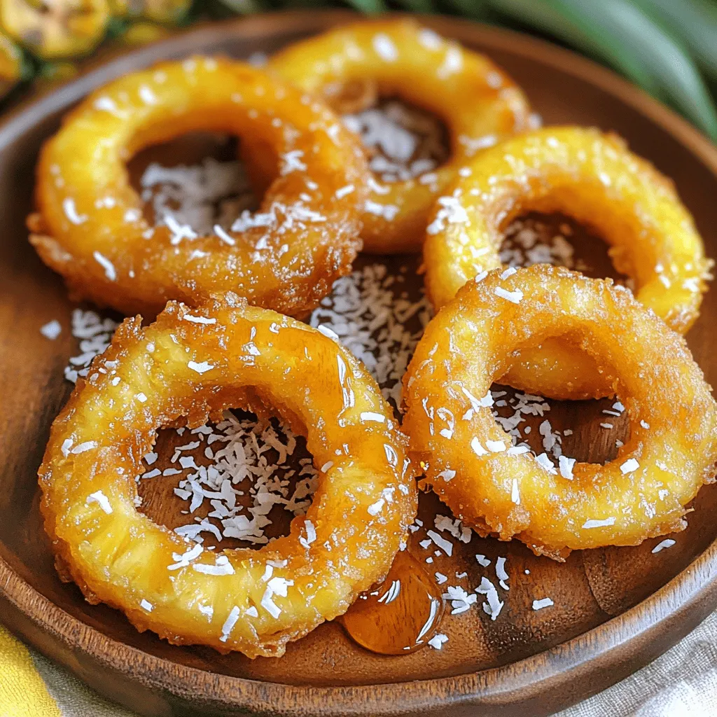 Fried Pineapple Rings Crispy and Sweet Delight