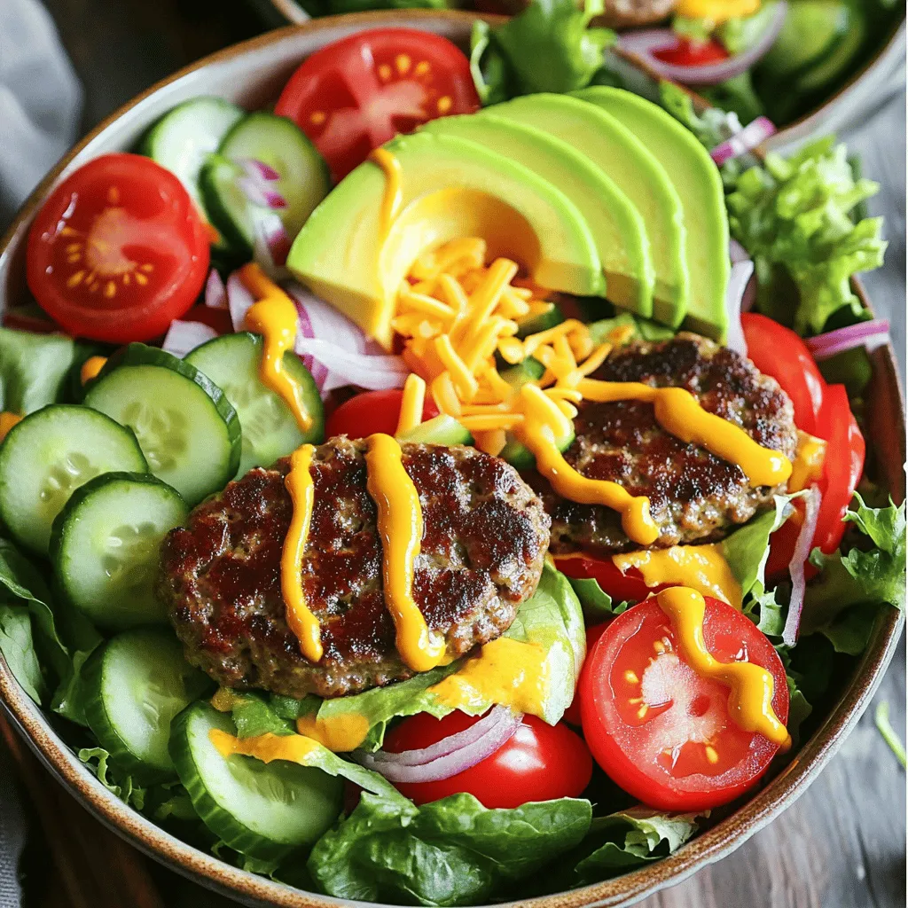 Burger Bowls Packed with Flavorful Ingredients