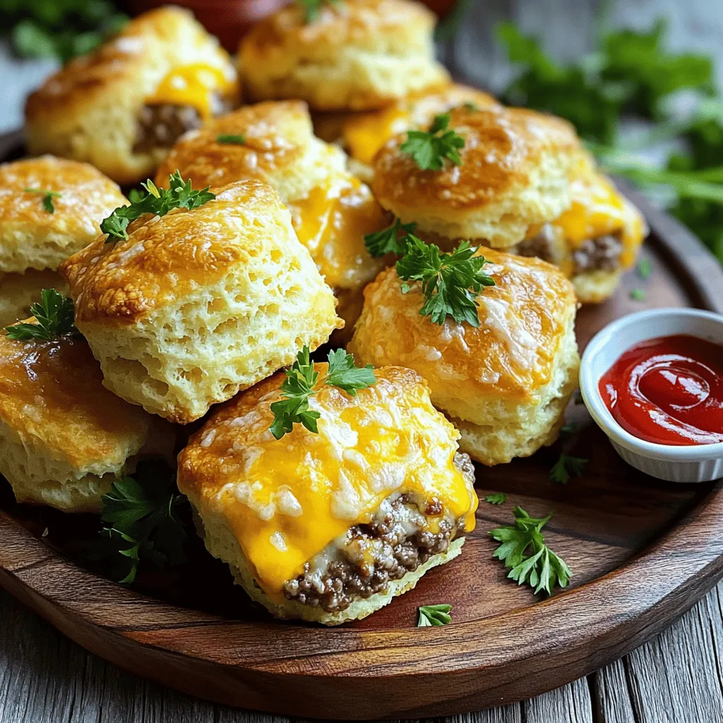 Garlic Parmesan Cheeseburger Bombs Savory Snack Idea