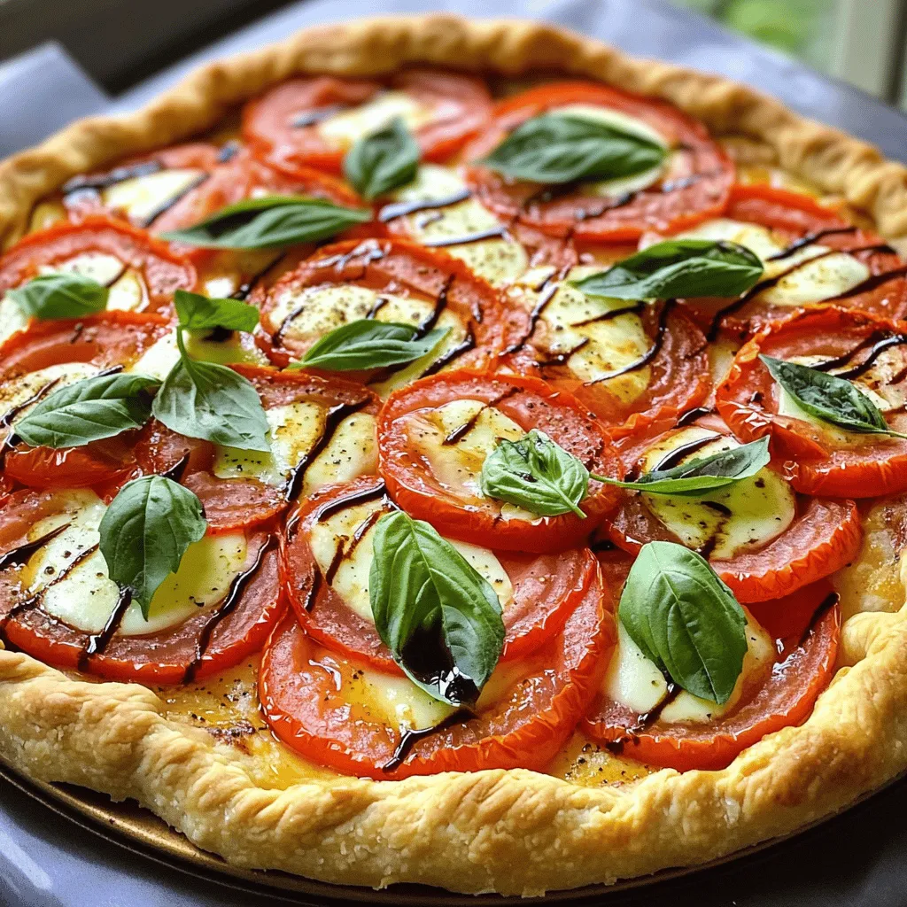 Savory Tomato Mozzarella Pie Simple and Satisfying