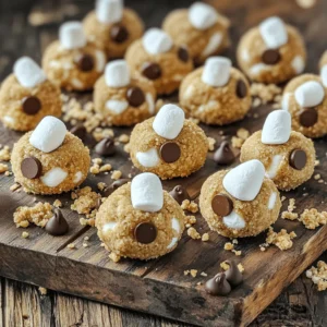 For these no bake s’mores cookie dough bites, you will need: - 1 cup almond flour - 1/2 cup peanut butter (or any nut butter of choice) - 1/4 cup pure maple syrup - 1 teaspoon vanilla extract - 1/2 cup mini chocolate chips - 1/2 cup mini marshmallows - 1/4 cup crushed graham crackers (plus more for rolling) Choose almond flour that feels soft and fresh. It should smell nutty, not stale. When picking nut butter, look for options with few ingredients. Pure maple syrup should be dark and rich. This adds great flavor. For chocolate chips, use mini ones for a perfect bite. The marshmallows should be fluffy and white. Always get fresh graham crackers for the best crunch. If you have nut allergies, use sunflower seed butter instead of peanut butter. This swap keeps the recipe tasty and safe. You can use coconut flour as a gluten-free option instead of almond flour. If you want to avoid dairy, make sure the chocolate chips are dairy-free. Always check labels to ensure they fit your needs. To make No Bake S’mores Cookie Dough Bites, follow these easy steps. 1. Mix the Base: In a large bowl, combine 1 cup of almond flour with 1/2 cup of peanut butter. Stir until you get a crumbly texture. This mix is the base of your cookie dough. 2. Add Sweetness: Pour in 1/4 cup of pure maple syrup and 1 teaspoon of vanilla extract. Mix until the dough sticks together. This step makes your bites sweet and flavorful. 3. Fold in Fun: Gently add 1/2 cup of mini chocolate chips, 1/2 cup of mini marshmallows, and 1/4 cup of crushed graham crackers. Make sure everything is mixed well. This gives you that classic s’mores flavor. 4. Shape the Bites: Use your hands to scoop out small amounts of dough. Roll them into bite-sized balls. This part is fun and lets you control the size. 5. Coat for Crunch: Roll each dough ball in more crushed graham crackers. This adds a nice crunchy texture to the outside. 6. Chill Out: Place the cookie dough bites on a parchment-lined baking sheet. Refrigerate for about 30 minutes. This helps them firm up and makes them easier to eat. For a better understanding, look for images or videos showing each step. Seeing the process can help you feel more confident. You can find helpful content on cooking websites or social media platforms. - Don’t Overmix: Mixing too much can make the dough tough. Mix just until combined. - Use Fresh Ingredients: Fresh peanut butter and chocolate chips give the best flavor. - Chill Properly: Make sure to chill the bites long enough. This helps them hold their shape. Following these steps will help you create delicious No Bake S’mores Cookie Dough Bites. Enjoy making this easy treat! For the complete recipe, check out the [Full Recipe]. When making no bake s'mores cookie dough bites, a few mistakes can ruin the fun. First, do not skip the chilling step. This helps the bites firm up. If you skip this, they may fall apart. Second, don't add too much liquid. Too much maple syrup can make the dough too sticky. Lastly, ensure you mix well. If you don't mix enough, you may get bites that have uneven flavors. You can easily change the flavors in these bites. Try using almond butter instead of peanut butter. You can also swap in dark chocolate chips for a richer taste. If you want a fruity twist, add dried cranberries or cherries. For a nutty crunch, toss in some chopped nuts. This recipe is flexible, so have fun with it! How you serve these bites can make them even more fun. Arrange them on a pretty plate or in a jar. You can also sprinkle extra crushed graham crackers on top for a nice touch. If you want, use cupcake liners for each bite. They look cute and are easy to grab. These little details can make your treat stand out! For the full recipe, check out the details above. {{image_2}} You can change the flavors by picking different nut butters. Try almond butter for a nutty twist. Cashew butter gives a creamy taste, while sunflower seed butter is perfect for nut-free options. Each nut butter adds its own flavor, making every batch unique. Add seasonal flavors to your cookie dough bites. For fall, mix in pumpkin spice. Use cinnamon, nutmeg, and cloves for a warm taste. In winter, try peppermint extract for a refreshing twist. You can also add holiday sprinkles to make them festive. These twists keep things fun all year round. You can easily make these bites vegan. Use almond flour, which is already vegan. Swap peanut butter for any nut butter or sun butter. Replace maple syrup with agave syrup. Make sure the mini chocolate chips are dairy-free. With these changes, everyone can enjoy these tasty treats. For the full recipe, refer to the provided link. To keep your no-bake S’mores cookie dough bites fresh, store them in an airtight container. A glass or plastic container works well. Place parchment paper between layers if you stack them. This helps stop them from sticking together. Keep the container in the fridge for the best taste and texture. These cookie dough bites can last up to one week in the fridge. If you want to keep them longer, freezing is a great option. When stored in the freezer, they can last up to three months. Just remember to wrap each bite in plastic wrap before placing them in a freezer bag. This keeps them fresh and safe from freezer burn. To thaw frozen cookie dough bites, take them out of the freezer. Place them in the fridge for a few hours or overnight. You can also let them sit at room temperature for about 30 minutes. This will help them soften up. Enjoy them cold for a refreshing treat or let them warm slightly for a different texture. For the full recipe, check out the details in the article. These no-bake S’mores cookie dough bites can last up to one week in the fridge. Keep them in an airtight container. If you freeze them, they can last for three months. Just remember to separate layers with parchment paper to avoid sticking. Yes, you can use other flours. Oat flour or coconut flour work well too. Each flour may change the taste and texture slightly. Always check if a flour needs any extra moisture or binding to hold together. These bites are best served cold or at room temperature. You can plate them with extra crushed graham crackers for a nice look. Pair them with a glass of milk or hot chocolate for a fun treat. Absolutely! Use almond flour, as shown in the recipe, which is naturally gluten-free. Ensure that any other ingredients, like your nut butter and chocolate chips, are labeled gluten-free too. This way, everyone can enjoy them without worry. This post covered key ingredients and tips for making cookie dough bites. I shared steps for preparation, common mistakes, and ways to customize flavors. We explored variations and storage info to keep your treats fresh. Remember, the joy of cooking lies in experimenting. Use this guide as a foundation. Try new flavors or tweak ingredients. You can create something truly special! Enjoy your cookie dough bites and happy cooking!