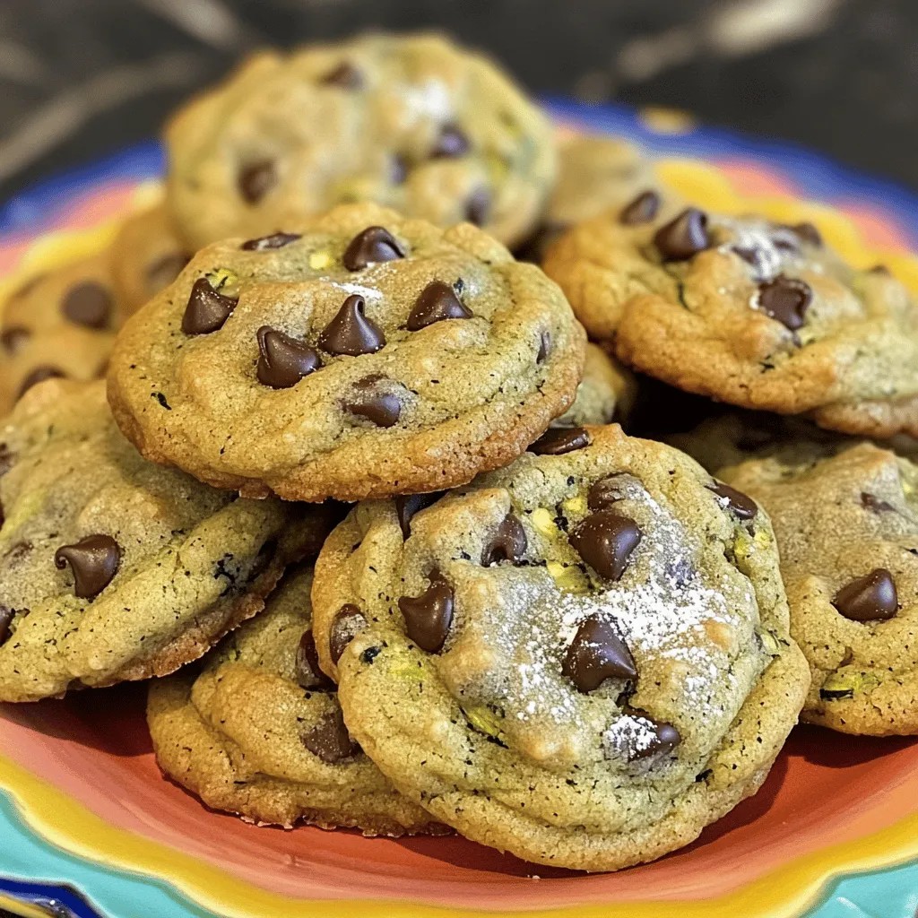 To make these soft and chewy cookies, you need some key ingredients: - 1 cup grated zucchini (excess moisture squeezed out) - 1 ½ cups all-purpose flour - ½ teaspoon baking soda - ½ teaspoon baking powder - ½ teaspoon salt - ½ teaspoon ground cinnamon - ½ cup unsalted butter, softened - ½ cup brown sugar, packed - ½ cup granulated sugar - 1 large egg - 1 teaspoon vanilla extract - 1 cup semi-sweet chocolate chips - ¼ cup chopped walnuts (optional) Each of these ingredients plays a vital role. The zucchini adds moisture and softness. The butter and sugars create a rich flavor. Flour gives structure, while baking soda and powder help the cookies rise. You can customize these cookies to fit your taste. Here are some fun options: - Chopped nuts: Use walnuts or pecans for added crunch. - Dried fruit: Add raisins or cranberries for a sweet twist. - Spices: Try nutmeg or ginger for extra warmth. - Chocolate types: Swap semi-sweet chips for dark chocolate or white chocolate. Feel free to mix and match. If you want a gluten-free version, use a gluten-free flour blend instead. These cookies aren’t just tasty; they offer some nutrition too: - Zucchini: Low in calories, high in fiber, and packed with vitamins. - Whole ingredients: Using whole flour keeps more nutrients compared to white flour. - Healthy fats: The butter provides fat, which helps with flavor and texture. Overall, these cookies can be a treat with some nutritional perks. They show how you can enjoy dessert while still being mindful of what you eat. For the full recipe, check out the provided link. To start, gather your ingredients. You will need: - 1 cup grated zucchini (excess moisture squeezed out) - 1 ½ cups all-purpose flour - ½ teaspoon baking soda - ½ teaspoon baking powder - ½ teaspoon salt - ½ teaspoon ground cinnamon - ½ cup unsalted butter, softened - ½ cup brown sugar, packed - ½ cup granulated sugar - 1 large egg - 1 teaspoon vanilla extract - 1 cup semi-sweet chocolate chips - ¼ cup chopped walnuts (optional) Next, preheat your oven to 350°F (175°C). Line a baking sheet with parchment paper. This will help the cookies not stick. 1. In a medium bowl, mix the flour, baking soda, baking powder, salt, and cinnamon. Set this mix aside. 2. In a large bowl, cream the softened butter, brown sugar, and granulated sugar. Beat these together until the mix is light and fluffy. 3. Add the egg and vanilla extract to the butter mix. Stir until well combined. 4. Gradually add the dry mix to the wet mix. Stir gently until just combined. Don’t overmix. 5. Fold in the grated zucchini, chocolate chips, and walnuts if you are using them. Be gentle to keep the mixture fluffy. 6. Use a tablespoon to scoop dough portions. Place them on the prepared baking sheet with space between each cookie. 7. Bake for 12-15 minutes. Look for golden edges and soft centers. 8. Once done, let the cookies cool on the sheet for 5 minutes. Then, move them to a wire rack to cool fully. - Make sure to squeeze out excess moisture from the zucchini. This helps keep your cookies from getting too wet. - For a chewier cookie, use brown sugar. It adds moisture and flavor. - If you want a richer taste, try adding a pinch of sea salt on top before baking. - Store baked cookies in an airtight container to keep them fresh. - For a fun twist, try adding some nuts or dried fruit to the dough. Following these steps ensures your zucchini chocolate chip cookies come out soft and chewy every time. For the full recipe, refer back to the ingredients list! When making zucchini chocolate chip cookies, it's easy to make some common mistakes. Here are a few to keep in mind: - Not squeezing out moisture: Grated zucchini holds a lot of water. If you skip this step, your cookies may turn out too wet. Squeeze out as much liquid as you can. - Overmixing the dough: Mixing too much can make your cookies tough. Mix until just combined for a soft texture. - Incorrect oven temperature: Make sure your oven is accurate. An oven that's too hot can burn the edges while leaving the center raw. For soft and chewy cookies, follow these tips: - Use room temperature butter: Softened butter helps create a creamy texture. This is key for a good dough. - Don’t skip the chilling step: If you chill the dough for 30 minutes, it firms up. This prevents spreading and helps keep the cookies thick. - Bake until slightly underdone: Remove the cookies when they are golden at the edges but soft in the middle. They will continue to cook on the baking sheet. You can boost flavors in these cookies with a few simple tricks: - Add spices: A pinch of nutmeg or cardamom can add warmth and depth. Just a little goes a long way. - Use high-quality chocolate: Choose good semi-sweet chocolate chips. This will enhance the overall taste of your cookies. - Incorporate nuts: Chopped walnuts or pecans add crunch and richness. They provide a nice contrast to the soft cookie. Follow these tips, and you will have delicious zucchini chocolate chip cookies. If you want the full recipe, check out the earlier section. Happy baking! {{image_2}} You can make these cookies gluten-free. Just swap the all-purpose flour with gluten-free flour. Use a blend that works well for baking. Look for one that has a good texture. The cookies will still taste great! To make vegan zucchini chocolate chip cookies, use plant-based butter instead of regular butter. Replace the egg with a flaxseed meal. Mix one tablespoon of flaxseed meal with three tablespoons of water. Let it sit for five minutes to thicken. This will help bind the cookies together. You can change the flavor of these cookies easily. Try adding nuts, like pecans or almonds, for a crunchy bite. You can also mix in dried fruits, like raisins or cranberries. For extra warmth, add spices like nutmeg or ginger. These small changes can make your cookies unique and fun! For the full recipe, check out the main article. To keep your zucchini chocolate chip cookies fresh, store them in an airtight container. Place parchment paper between layers to avoid sticking. This method helps maintain their soft and chewy texture. Keep them at room temperature for up to five days. For longer storage, try freezing. You can freeze both the dough and the baked cookies. For dough, scoop it into balls on a baking sheet. Freeze them for about an hour. Once firm, transfer the balls to a freezer-safe bag. They can last for up to three months. When you’re ready to bake, no need to thaw; just add a few minutes to the baking time. For baked cookies, let them cool completely before freezing. Store them in a freezer-safe container or bag. Thaw them at room temperature when you want a sweet treat. You can also warm them in the oven for a few minutes for that fresh-baked taste. These cookies stay fresh for about five days at room temperature. Refrigerating them can extend their shelf life to about a week. For the best taste, reheat cookies in a microwave for about 10 seconds. You can also warm them in the oven at 350°F (175°C) for a few minutes. This reheating method will bring back their soft, chewy texture, making them delightful to enjoy. Yes, you can use frozen zucchini! Just remember to thaw it first. Squeeze out the extra water before adding it to the dough. This step helps keep your cookies soft and chewy. If you skip this, your cookies might turn out too wet. Watch for the edges to turn golden brown. The centers should still look a bit soft. They will firm up as they cool. You can also do the toothpick test. If it comes out clean or with just a few crumbs, the cookies are ready! You have many tasty options! Try using white chocolate chips, butterscotch chips, or even dried fruit. Chopped nuts, like pecans or hazelnuts, add a nice crunch. For a healthier twist, use dark chocolate chips or cacao nibs. Get creative and find your favorite mix! For the complete recipe, please refer to the [Full Recipe]. Zucchini chocolate chip cookies are fun, easy to make, and tasty. We covered key ingredients, optional add-ins, and their nutritional benefits. I shared step-by-step instructions to help you bake perfectly. Remember the tips to avoid common mistakes and enhance texture. Explore gluten-free, vegan options, and fun flavor variations. Finally, I explained how to store and freeze your cookies for later enjoyment. With these tools, you can create delicious cookies everyone will love. Enjoy your baking journey!