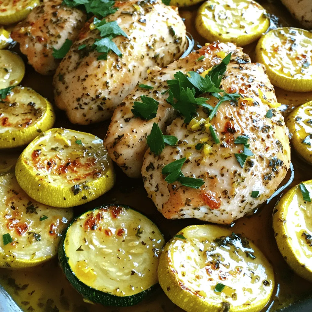 Easy Chicken Breast with Zucchini Healthy Dinner Option