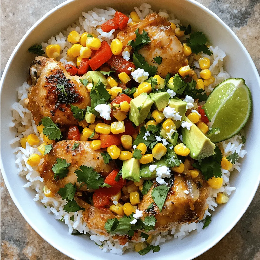 Effortless Street Corn Chicken Rice Bowl Delight