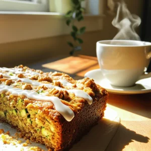 - 2 cups grated zucchini - 1 ½ cups all-purpose flour - 1 cup granulated sugar - ½ cup packed brown sugar - ½ cup vegetable oil - 3 large eggs - 1 teaspoon vanilla extract - 1 teaspoon baking powder - 1 teaspoon baking soda - 1 teaspoon ground cinnamon - ½ teaspoon salt - ½ cup chopped walnuts or pecans (optional) - ½ cup powdered sugar (for icing, optional) - 1 tablespoon milk (for icing, optional) Gathering the right ingredients is key for great flavor. The zucchini adds moisture and nutrition. It keeps this cake soft and tender. The sugars give it sweetness and a nice crust. Oil keeps it moist, while eggs help it rise. Vanilla adds a lovely aroma and depth. Baking powder and baking soda are essential for the cake to rise. Ground cinnamon brings warmth and spice to each bite. Salt balances the sweetness, enhancing overall taste. Nuts add crunch, but they’re optional. For a simple icing, mix powdered sugar with milk. This adds a sweet finish to the cake. You can find the full recipe to see how these ingredients come together. Grating the zucchini: Start by washing your zucchinis. Use a box grater or a food processor to grate them. Aim for about 2 cups of grated zucchini. This adds moisture and nutrition to your cake. Measuring and mixing wet ingredients: In a large bowl, mix the grated zucchini with granulated sugar, brown sugar, vegetable oil, eggs, and vanilla extract. Stir until everything blends well. This mixture should be smooth and slightly thick. Whisking dry ingredients: In another bowl, combine the flour, baking powder, baking soda, ground cinnamon, and salt. Use a whisk to mix these dry ingredients. This step ensures there are no lumps and that the leavening agents are evenly distributed. Combining wet and dry ingredients: Gradually add the dry mix to the wet ingredients. Stir gently just until everything is combined. Be careful not to overmix. If you want some crunch, fold in chopped walnuts or pecans at this point. Pouring batter into baking dish: Grease a 9x13 inch baking dish to prevent sticking. Pour the batter into the dish, spreading it evenly. This helps the cake bake uniformly. Baking time and techniques: Preheat your oven to 350°F (175°C). Place the dish in the oven and bake for 30-35 minutes. To check if it’s done, insert a toothpick into the center. If it comes out clean, your cake is ready. Ingredients for icing: If you want to make icing, gather ½ cup of powdered sugar and 1 tablespoon of milk. This will add a sweet touch to your cake. Mixing process for a smooth consistency: In a small bowl, whisk together the powdered sugar and milk. Keep mixing until it is smooth and creamy. Drizzle this icing over the cooled cake for a lovely finish. For the full recipe, refer to the previous section. Enjoy your baking! To make your cinnamon zucchini coffee cake the best, start with the zucchini. Grate it well and then squeeze out some moisture using a clean cloth. This step keeps the cake from being too wet. If your zucchini is too moist, your cake may be soggy. Aim for about two medium zucchinis to get the right amount. When adding nuts, like walnuts or pecans, fold them in gently. Avoid stirring too hard, or the nuts will sink to the bottom. This keeps the nuts evenly spread throughout the cake, adding great crunch and flavor. To check if your cake is done, use a toothpick. Insert it into the center. If it comes out clean, your cake is ready. If it has batter on it, give it more time. Most cakes take about 30 to 35 minutes at 350°F. After baking, let the cake cool in the pan for about 10 minutes. This helps it set. Then, transfer it to a wire rack. Cooling it completely helps improve the texture and taste. You can serve it warm or at room temperature. If you want to spice up your icing, try adding a splash of vanilla or almond extract. You can also mix in some cocoa powder for a chocolate twist. Adjust the sweetness by adding less powdered sugar for a lighter icing. For a fun flavor, consider adding a pinch of cinnamon to the icing. It matches well with the cake's flavor. Just remember to taste as you go; this way, you get the perfect balance! For the full recipe, check out the details above. Enjoy your baking! {{image_2}} You can make this cake even more fun! Try adding chocolate chips to the batter. They melt into gooey pockets of sweetness. This mix makes the cake taste richer and more decadent. You can also use different nuts or seeds. Pecans or sunflower seeds add a nice crunch. Both choices enhance the texture and flavor. If you need gluten-free options, swap all-purpose flour for a gluten-free blend. Many store-bought mixes work well in this recipe. For those who want vegan substitutions, replace eggs with flaxseed meal. Mix one tablespoon of flaxseed with three tablespoons of water. Let it sit for a few minutes to thicken. This mix acts as a great egg replacer. Pair this delicious coffee cake with a hot cup of coffee. The flavors blend perfectly, creating a warm experience. Tea is also a great choice, especially herbal blends. For special occasions, present the cake on a beautiful platter. Dust it with powdered sugar for a simple yet elegant look. Consider adding fresh fruit on the side for color and freshness. For the full recipe, check out the details above! After baking your Cinnamon Zucchini Coffee Cake, let it cool completely. This step is key to avoid excess moisture. Once cool, cut the cake into slices. Place the slices in an airtight container. If you don't have one, use plastic wrap to cover the cake tightly. This keeps it fresh and moist. You can freeze this cake for up to three months. To freeze, wrap the whole cake or slices tightly in plastic wrap. Then, place it in a freezer-safe bag or container. When you're ready to enjoy it, thaw the cake in the fridge overnight. For a warm treat, reheat individual slices in the microwave for about 15-20 seconds. The cake stays fresh at room temperature for about three days. If you store it in the fridge, it can last up to a week. Always check for signs of spoilage. Look for any mold or an off smell. If any signs are present, it's best to discard the cake. You can use several egg substitutes. Here are some great options: - Flaxseed meal: Mix 1 tablespoon of flaxseed meal with 2.5 tablespoons of water. Let it sit for 5 minutes. - Applesauce: Use 1/4 cup of unsweetened applesauce for each egg. - Mashed banana: Replace each egg with 1/4 cup of mashed banana. These substitutes work well in the recipe. They will keep the cake moist and tasty. Flaxseed meal adds fiber. Applesauce and banana add sweetness and flavor. Yes, you can swap yellow squash for zucchini. Both have similar textures. Yellow squash is a bit sweeter. The taste difference is subtle but nice. You may notice a slight color change in your cake. Both options will keep it moist and delicious. This cake pairs well with many items. Here are some tasty ideas: - Coffee: A hot cup complements the flavors. - Tea: A nice herbal tea works too. - Fresh fruit: Serve with berries or sliced apples. - Whipped cream: A dollop adds richness. These pairings enhance your coffee cake experience. Each option brings out the warm spices in the cake. Yes, you can prepare the cake ahead of time. Baking it a day in advance improves the flavor. Wrap the cooled cake tightly in plastic wrap. This keeps it fresh. You can also freeze it for longer storage. Just be sure to let it cool completely first. When ready to eat, thaw in the fridge overnight. Enjoy your flavorful cake whenever you like! For the full recipe, check above. You learned how to make a delicious Cinnamon Zucchini Coffee Cake. We covered ingredients, step-by-step instructions, and baking tips. You saw variations for flavors and dietary needs, plus how to store and freeze it. This cake is not just a treat; it’s versatile and perfect for many occasions. Enjoying it with a friend and a cup of coffee makes it even better. Try out these ideas and share your results. Happy baking!
