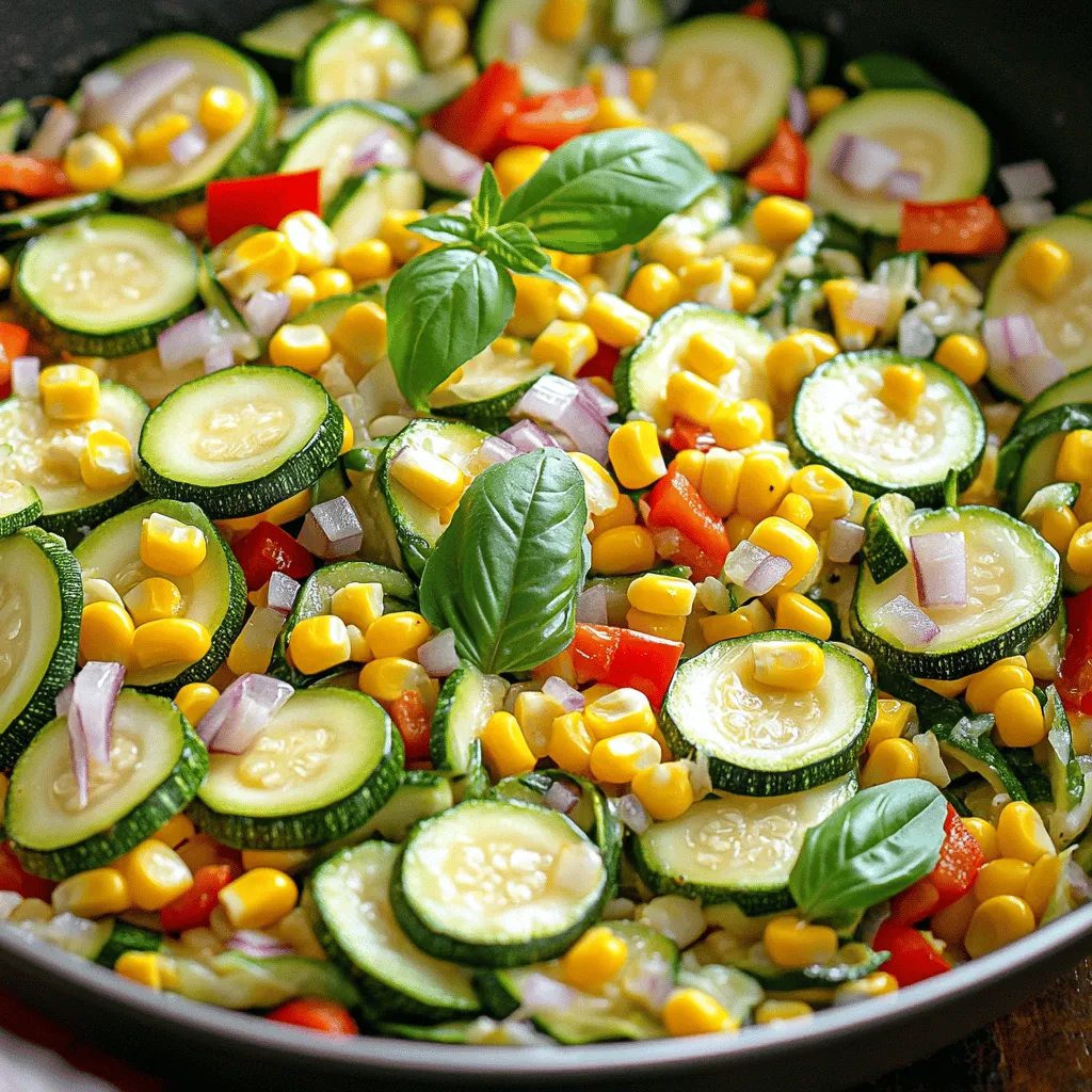 Skillet Zucchini, Corn, and Peppers Flavor Boost