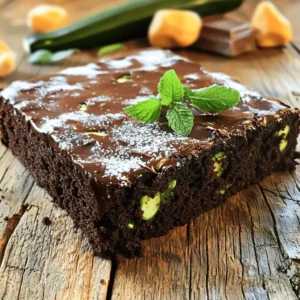- Grated zucchini: This is the star of the cake. It adds moisture and keeps the cake soft. Choose a medium zucchini that feels firm and has smooth skin. - All-purpose flour: This gives structure to the cake. Make sure to sift it to avoid lumps. - Unsweetened cocoa powder: This ingredient provides deep chocolate flavor. Use high-quality cocoa for the best taste. - Granulated sugar: This sweetens the cake and helps create a nice crust. - Brown sugar: It adds a hint of caramel flavor and makes the cake extra moist. - Baking soda: This helps the cake rise, making it fluffy. - Baking powder: It works with baking soda to give the cake its lift. - Salt: Just a little enhances the flavors and balances the sweetness. - Vanilla extract: This adds a warm, sweet note. Use pure vanilla for the most flavor. - Large eggs: They bind the ingredients and give the cake its structure. - Vegetable oil: This keeps the cake moist. You can also use melted coconut oil for a twist. - Buttermilk: It adds richness and helps tenderize the cake. You can mix regular milk with a splash of vinegar as a substitute. - Semi-sweet chocolate chips: These add bursts of chocolate in every bite. You can swap them with dark or milk chocolate chips if you prefer. When choosing zucchini, look for ones that are firm and free of blemishes. Smaller zucchini tend to be sweeter and have fewer seeds. Always check for smooth skin and avoid any that feel soft or wrinkled. - For gluten-free options, you can use a gluten-free flour blend. - If you need a dairy-free version, substitute buttermilk with plant-based milk mixed with lemon juice. - To make the cake vegan, replace eggs with flaxseed meal or applesauce, and use a dairy-free chocolate. These swaps can help you enjoy a delicious Chocolate Zucchini Cake while catering to your dietary needs. - Grating zucchini tips: Start with a fresh, firm zucchini. Wash it well, then use a box grater or food processor to grate it. Grate it finely for a better mix in the cake. After grating, place the zucchini in a clean kitchen towel. Squeeze out excess moisture. This keeps your cake rich and moist. - Mixture preparation: In a large bowl, combine the dry ingredients. Use a whisk to mix the all-purpose flour, cocoa powder, granulated sugar, brown sugar, baking soda, baking powder, and salt. This helps to blend all flavors evenly. In another bowl, mix the wet ingredients. Beat the eggs and stir in the oil, buttermilk, and vanilla. Make sure everything is smooth. - How to measure your ingredients accurately: Use standard measuring cups and spoons for dry ingredients. For flour, spoon it into the cup and level it off. Do not pack it down. For liquids, use a clear measuring jug for precision. This ensures your cake has the right texture. - Oven preheating tips: Preheat your oven to 350°F (175°C). This step is crucial. A hot oven helps the cake rise evenly. Grease and flour a 9x13 inch baking pan. You can also line it with parchment paper for easy removal. - Pouring and smoothing the batter: Gently pour the batter into the prepared baking pan. Use a spatula to smooth the top. This helps the cake rise evenly. Make sure to spread it out to the edges of the pan. - Monitoring baking time for perfection: Bake for 30-35 minutes. Check for doneness by inserting a toothpick into the center. If it comes out clean or with a few moist crumbs, the cake is done. Keep an eye on it to avoid overbaking. - Importance of cooling: Allow the cake to cool in the pan for about 10 minutes. This step helps the cake set and makes it easier to remove. - Transferring to a wire rack: Carefully turn the cake out onto a wire rack. This allows air to circulate around it. Let it cool completely before frosting or slicing. - How to check for doneness: Besides the toothpick test, the cake should spring back when lightly pressed. If it sinks, it needs more baking time. These tips help ensure a perfectly baked chocolate zucchini cake. For the full recipe, check out the detailed instructions provided. Common mistakes to avoid Avoid overmixing your batter. This can make the cake tough. Also, do not skip squeezing the zucchini. Too much moisture can lead to a soggy cake. Make sure your oven is at the right temperature. An oven thermometer can help with this. How to achieve the best texture To get a moist cake, use fresh zucchini. The right amount of oil and buttermilk helps too. You want to fold in the zucchini and chocolate chips gently. This keeps the cake light and fluffy. Adjusting for altitude or humidity If you live at a high altitude, add a little extra flour. This helps keep the cake from being too wet. In humid areas, reduce the sugar slightly. This can help balance moisture in the batter. Dusting with powdered sugar Once the cake cools, use a fine sieve to dust powdered sugar on top. This adds a nice touch and looks great. It also gives a slight sweetness without being too much. Adding a chocolate glaze A simple chocolate glaze makes the cake shine. Melt chocolate with a bit of butter for a smooth finish. Pour it over the cooled cake and let it set before serving. Creative serving suggestions Serve the cake with a scoop of vanilla ice cream. Whipped cream is another tasty option. You can also add fresh mint leaves for color and flavor. These ideas make the cake feel special and fun. For the complete details, check out the Full Recipe. {{image_2}} To make a gluten-free version, you can substitute regular flour. Use a blend of gluten-free all-purpose flour instead. This blend often contains rice flour, potato starch, and tapioca flour. These ingredients work well to mimic the texture of wheat flour. Some recommended brands include: - Bob’s Red Mill Gluten-Free 1-to-1 Baking Flour - King Arthur Gluten-Free Measure for Measure Flour - Cup4Cup Gluten-Free Flour Each brand has its unique mix, so pick the one that works best for you. If you want a vegan option, you can replace eggs. Use flaxseed meal or applesauce as an egg substitute. Mix one tablespoon of flaxseed meal with three tablespoons of water and let it sit for a few minutes until it thickens. This acts like one egg. For dairy-free ingredients, swap buttermilk with a mix of almond milk and lemon juice. You can also use coconut oil instead of vegetable oil. Just melt it first before mixing. You can add extra flavor to your cake. Spices like cinnamon or nutmeg can enhance the taste. Just a teaspoon of cinnamon will add warmth to the cake. You can also incorporate nuts or other mix-ins. Chopped walnuts or pecans give a nice crunch to the soft cake. You can even use chocolate chips or dried fruits for added sweetness. Feel free to experiment with these variations. They’ll make your Chocolate Zucchini Cake unique and tasty. For the full recipe, check out the details above. Store your chocolate zucchini cake at room temperature if you plan to eat it within two days. Keep it in an airtight container. This helps the cake stay moist and fresh. If you want it to last longer, refrigerate it. Wrap it tightly in plastic wrap before placing it in the fridge. This prevents it from drying out and absorbing other fridge odors. To freeze your cake, first let it cool completely. Once cooled, wrap it well in plastic wrap. Then, place it in a freezer-safe bag or container. This double wrapping keeps the cake fresh and prevents freezer burn. When you want to enjoy it, thaw the cake overnight in the fridge. For quicker thawing, leave it at room temperature for a few hours. Enjoy your cake later just as rich and moist as the day you baked it. For the complete recipe, check out the Full Recipe section. Zucchini adds moisture to the cake. It helps keep the cake rich and soft. This vegetable also adds a nice texture without changing the taste much. You can enjoy a moist slice without feeling like you are eating veggies! You cannot taste the zucchini. It blends well with the chocolate. The cocoa flavor stands out, masking the zucchini's flavor. This makes it a perfect treat for chocolate lovers! Check for doneness by using a toothpick. Insert it into the center of the cake. If it comes out clean or with a few moist crumbs, the cake is ready. Look for a slight spring back when you press the top gently. Yes, this recipe is great for kids! It has hidden veggies, making it healthier. Kids love the chocolate flavor, and it can sneak in some nutrition without them knowing. The cake is fun and tasty, making it a hit at any gathering. For all the details on making this delicious cake, check out the Full Recipe. Enjoy baking this rich and moist delight! You learned the essentials for making a delicious chocolate zucchini cake. We covered the ingredients, preparation steps, and baking tips. I shared ways to make it gluten-free or vegan. You also discovered how to store leftovers for best taste. Putting these tips into practice will help you bake a cake that impresses. Enjoy your baking journey and have fun experimenting! Your family will love this nutritious treat.
