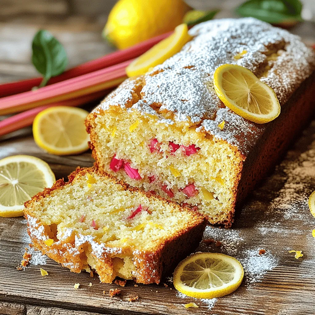 Lemon Rhubarb Loaf Delightful and Simple Recipe