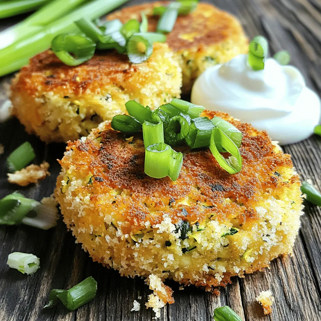Crispy Zucchini Cakes Flavorful and Easy Recipe
