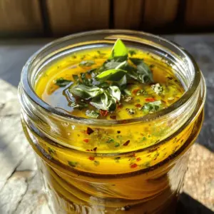 To make a great Italian salad dressing, you need a few key ingredients. Here’s what you will use: - 1/2 cup olive oil - 1/4 cup red wine vinegar (or apple cider vinegar for a twist) - 1 tablespoon Dijon mustard - 2 teaspoons honey - 1 teaspoon dried oregano - 1 teaspoon garlic powder - 1 teaspoon onion powder - 1/2 teaspoon salt - 1/4 teaspoon black pepper - 1/2 teaspoon crushed red pepper flakes (optional, for heat) - Fresh herbs (basil, parsley, or thyme, finely chopped, for garnish) These ingredients combine to create a bright and zesty flavor. Getting the measurements right is key for balance. Use a liquid measuring cup for olive oil and vinegar. Use dry measuring spoons for smaller ingredients. This ensures that the dressing tastes just right. - Olive oil: This is your base. It gives richness. - Vinegar: This adds acidity. Adjust based on your taste. - Mustard and honey: These add depth and sweetness. - Spices: They bring out the flavors. Don’t skip them! You can tweak the recipe to suit your taste. Feel free to add or swap out some ingredients: - Swap red wine vinegar for balsamic for a sweeter note. - Use lemon juice for a fresh, citrusy twist. - Add more crushed red pepper for extra heat. - Toss in fresh herbs for a burst of flavor. By customizing the dressing, you can make it your own. For the full recipe, see the section titled "Zesty Italian Dressing Delight." To make your homemade Italian salad dressing, start by gathering your ingredients. You need red wine vinegar, Dijon mustard, and honey in a medium bowl. Whisk these together until the honey mixes well. This step is key for a smooth dressing. Next, slowly add the olive oil. Whisk as you pour. This helps the oil blend in with the vinegar. Add the dried oregano, garlic powder, onion powder, salt, black pepper, and crushed red pepper flakes if you like some heat. Whisk again until all is mixed well. The goal is to create a balanced flavor. Emulsifying means mixing two liquids that usually don't blend. In this case, oil and vinegar. When you whisk the oil in slowly, you break it into tiny droplets. This makes the dressing creamy. If you add the oil too fast, it won’t mix well. So, take your time. This technique makes your dressing velvety and rich. Once mixed, taste your dressing. Adjust the flavor by adding more salt, pepper, or honey. You want it to be just right for your taste buds. If you are using fresh herbs, stir them in at the end. They add color and a fresh taste. After mixing, pour your dressing into a clean jar. Let it sit for about 30 minutes. This helps the flavors meld together. For the best taste, shake well before using. You can keep it in the fridge for up to a week. For the full recipe, check the earlier section. To make your homemade Italian salad dressing shine, always use fresh ingredients. Fresh herbs add a pop of flavor. You can also try adding a squeeze of lemon juice for brightness. If you want a richer taste, use high-quality olive oil. Mixing in a little grated Parmesan can also deepen the flavor. Experiment with the dried spices. Oregano, garlic powder, and onion powder create a lovely base. Adjust each to suit your taste. Store your dressing in a clean jar with a tight lid. Keep it in the fridge to maintain freshness. It lasts up to a week, but flavor may fade over time. Shake well before each use to mix the ingredients. If it separates, don’t worry; just give it a good shake. For the best taste, let it sit at room temperature for about 30 minutes before serving. This dressing works great on simple salads with greens and veggies. Drizzle it over roasted vegetables for extra flavor. You can also use it as a marinade for chicken or fish. Try it on pasta salads or grain bowls for a zesty kick. A touch of this dressing can even enhance sandwiches or wraps. For a complete experience, try the Full Recipe for a delightful mix that everyone will love! {{image_2}} You can change the taste by using different vinegars. Red wine vinegar gives a classic taste. Apple cider vinegar adds a fruity twist. For oil, try avocado oil for a creamy texture. Grapeseed oil is light and works well too. Each oil can shift the flavor, so don’t be afraid to explore. If you like heat, add crushed red pepper flakes. They pack a punch and enhance the flavor. You can also use cayenne pepper for more spice. Try adding chili powder for a smoky touch. The right amount will give your dressing a fun kick without overpowering it. Fresh herbs brighten up your dressing. Basil adds sweetness and pairs well with salads. Parsley gives a fresh taste, while thyme adds a soft earthiness. You can mix them for a unique blend. Just chop them finely, and stir them in for a burst of flavor. For the full recipe, check out the complete instructions above. One serving of homemade Italian salad dressing has about 80 calories. This is based on using 1 tablespoon of dressing. The olive oil gives it most of the calories. Each serving has: - Fat: 9 grams - Carbohydrates: 1 gram - Protein: 0 grams Olive oil is a healthy fat. It can help your heart. Red wine vinegar may help with blood sugar levels. Garlic powder adds flavor and may boost your immune system. Honey is a natural sweetener that can provide energy. Oregano is full of antioxidants. It can help fight infections. Each ingredient brings health benefits that enhance your meals. This dressing is gluten-free and vegan. You can use apple cider vinegar for a different taste. You can also leave out the honey for a fully vegan option. It fits many diets and is a great choice for salads and more. Enjoy this fresh dressing without worry! For the complete recipe, check out the Full Recipe. Homemade Italian salad dressing lasts about one week in the fridge. The vinegar and oil help keep it fresh. Store it in a clean bottle or jar. Always shake it well before using. If you see any changes in color or smell, it's best to toss it out. Yes, you can make this dressing in advance. It actually tastes better after sitting for a bit. The flavors mix and become more vibrant. Just remember to store it in the fridge. Take it out about 30 minutes before you want to use it. This helps bring back its great taste. If you don't have Dijon mustard, you can use yellow mustard. It will change the taste slightly but still works well. Another option is to use honey mustard for a sweeter flavor. You could also skip the mustard and add a bit more honey to balance the tang. Each choice gives a new twist to your dressing. Making homemade Italian salad dressing is easy and fun. You learned about essential ingredients, measurements, and how to customize your dressing. I shared steps for mixing and emulsifying for the best flavor. Tips on enhancing taste and storing properly help keep your dressing fresh. Don't forget the variations to spice things up, as well as the nutritional info for a healthy choice. Experiment with my advice. Enjoy creating your own delicious dressing!