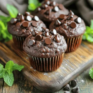 To create the perfect chocolate zucchini muffins, gather these simple ingredients: - 1 medium zucchini, grated - 1 cup all-purpose flour - 1/2 cup cocoa powder - 1/2 teaspoon baking soda - 1/2 teaspoon baking powder - 1/4 teaspoon salt - 1/2 cup granulated sugar - 1/2 cup brown sugar, packed - 2 large eggs - 1/4 cup vegetable oil - 1 teaspoon vanilla extract - 1/2 cup chocolate chips (plus extra for topping) These ingredients blend to make a delicious and moist treat. The grated zucchini adds moisture without a strong taste. The cocoa powder provides rich chocolate flavor. Both sugars keep the muffins sweet and soft. Eggs help bind everything together, while vegetable oil keeps them moist. Lastly, chocolate chips add a delightful surprise in every bite. For the full recipe, follow the link provided above. Enjoy the process of baking these muffins as much as you will enjoy eating them! First, set your oven to 350°F (175°C). This warm temperature helps the muffins rise well. Next, prepare your muffin tin. You can use cupcake liners for easy removal. If you don’t have liners, grease the cups with non-stick spray. This step ensures your muffins won’t stick. In a big bowl, take your grated zucchini. Add both granulated sugar and brown sugar. Mix them well until the sugars blend into the zucchini. Now, crack in the eggs, pour in the vegetable oil, and add vanilla extract. Whisk these ingredients together until smooth. This mix brings moisture to the muffins. In a separate bowl, combine the all-purpose flour, cocoa powder, baking soda, baking powder, and salt. Stir these dry ingredients until they are evenly mixed. This step is key for a balanced flavor. It also helps the muffins rise properly. Now, gently fold the dry ingredients into the wet mixture. Use a spatula to combine them. Be careful not to overmix; this keeps your muffins light and fluffy. After that, add the chocolate chips. Fold them in gently, saving some for the top. Spoon the batter into the muffin cups, filling each about three-quarters full. Sprinkle the reserved chocolate chips on top for extra sweetness. Place the muffin tin in the preheated oven. Bake for 18-20 minutes. Check doneness by inserting a toothpick in the center; it should come out clean. Once done, let them cool in the pan for 5 minutes. Then transfer the muffins to a wire rack to cool completely. For the full recipe, refer to the earlier section. To make your muffins moist, avoid overmixing the batter. Mixing too much can make the muffins tough. When you combine wet and dry ingredients, mix gently. You want to see some flour spots in the batter. This means you are close to perfect. The batter should be thick but not dry. If it feels too thick, add a splash of milk or water. This small change helps create a better texture. Adding mix-ins can boost the flavor of your muffins. You can try chopped nuts, dried fruit, or coconut flakes. Each adds a unique twist to the taste. For sweetness, you can adjust the sugar. If you prefer less sweet muffins, cut back on granulated sugar. You can also use natural sweeteners like honey or maple syrup. For a beautiful presentation, serve your muffins on a colorful platter. Dust them lightly with powdered sugar for a touch of elegance. A sprig of mint on top adds a nice pop of color. These muffins taste best warm or at room temperature. Serve them fresh for breakfast or as an afternoon snack. For the full recipe, check out the instructions above. {{image_2}} You can easily modify this recipe for different diets. If you need gluten-free muffins, swap all-purpose flour for almond flour or a gluten-free blend. Both options work well. For vegans, replace eggs with flax eggs. Mix 1 tablespoon of flaxseed meal with 3 tablespoons of water. Let it sit for 5 minutes to thicken. Use plant-based milk instead of dairy for a tasty treat. Bored with the same taste? Spice it up! Adding a teaspoon of cinnamon or nutmeg enhances the flavor. These spices give a warm touch to your muffins. You can also try different types of chocolate chips. Dark chocolate, white chocolate, or even mint-flavored chips can change the game. Each type adds a unique twist to the muffins that you will love. Seasonal add-ins can make your muffins even better. Try adding chopped nuts like walnuts or pecans for crunch. You can also mix in dried fruits like cranberries or raisins. These add sweetness and texture. For special occasions, think about festive options. Add pumpkin spice in fall or a hint of peppermint in winter. Each season brings new flavors to enjoy! To keep your muffins fresh, store them at room temperature. Place them in an airtight container. This helps maintain moisture and flavor. If you keep them this way, you can enjoy them for up to three days. If you want longer freshness, refrigerate them. Wrap each muffin in plastic wrap. Then, place them in a container. This way, they can last up to a week. Remember, refrigeration may change the texture a bit, but they will still taste great. Freezing muffins is a fantastic option for longer storage. To do this, first, let the muffins cool completely. Then, wrap each muffin in plastic wrap. After that, place them in a freezer-safe bag or container. This method keeps them fresh for up to three months. When you’re ready to enjoy a frozen muffin, simply take one out. You can reheat it in the microwave for about 30 seconds. If you prefer, you can also thaw it overnight in the fridge. This way, you’ll have a delicious treat ready to eat! Chocolate zucchini muffins stay fresh for about 3 days at room temperature. Keep them in an airtight container. If you store them in the fridge, they last up to a week. The cold helps keep them moist and tasty. Yes, you can use frozen zucchini! Just make sure to thaw and drain it well. Frozen zucchini has more water than fresh. This can make your muffins a bit too wet. Adjust your flour slightly if needed. Muffins sink for a few reasons. It might be that your batter is overmixed. Overmixing makes the muffins lose their rise. Another reason could be too much liquid. Make sure to measure your ingredients well. Lastly, check your baking powder. Old baking powder may not work properly. You can definitely make mini muffins! Just fill the mini muffin cups about halfway. Bake them for about 10-12 minutes instead of 18-20. Keep an eye on them to avoid overbaking. Enjoy these bite-sized treats! For the full recipe, check out the complete guide on making these delicious Chocolate Zucchini Muffins! This blog post shares a simple and fun recipe for chocolate zucchini muffins. I covered ingredients, step-by-step instructions, and useful tips. I also included variations you can try and how to store your muffins. Enjoying these muffins is easy. They are tasty and a great way to use zucchini. Follow the guides in this post for the best results. Baking is about having fun while creating something good to eat. Get started and enjoy your baking adventure!
