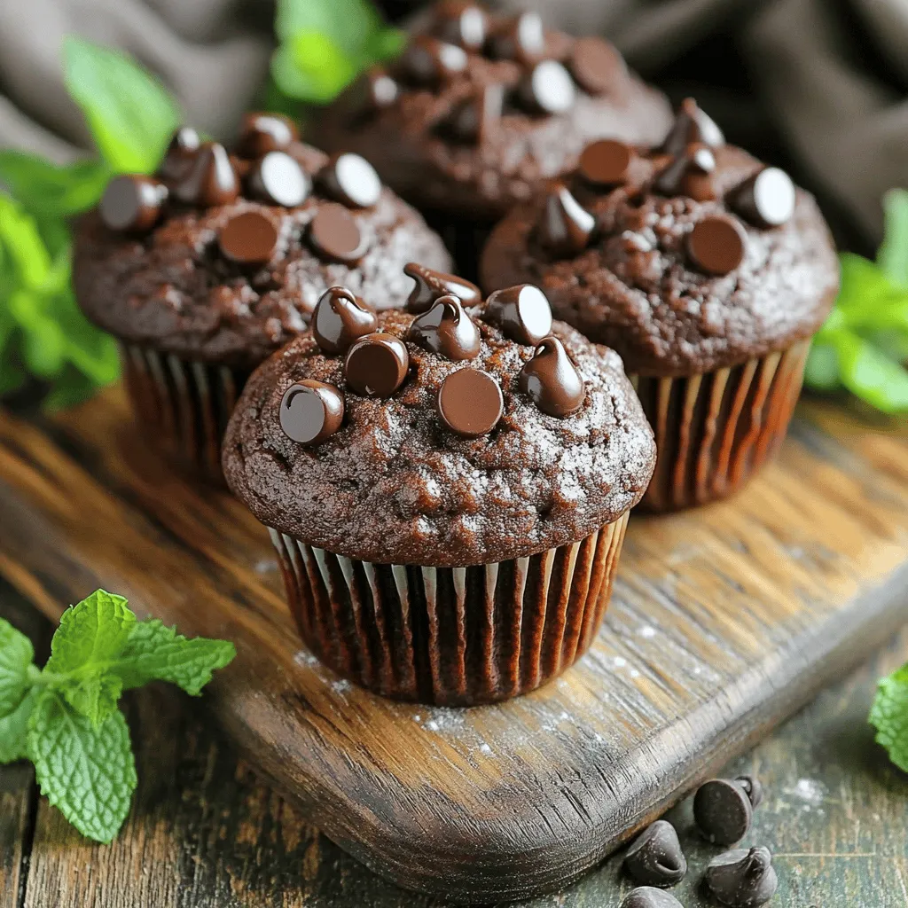 Chocolate Zucchini Muffins Delightfully Moist Treat