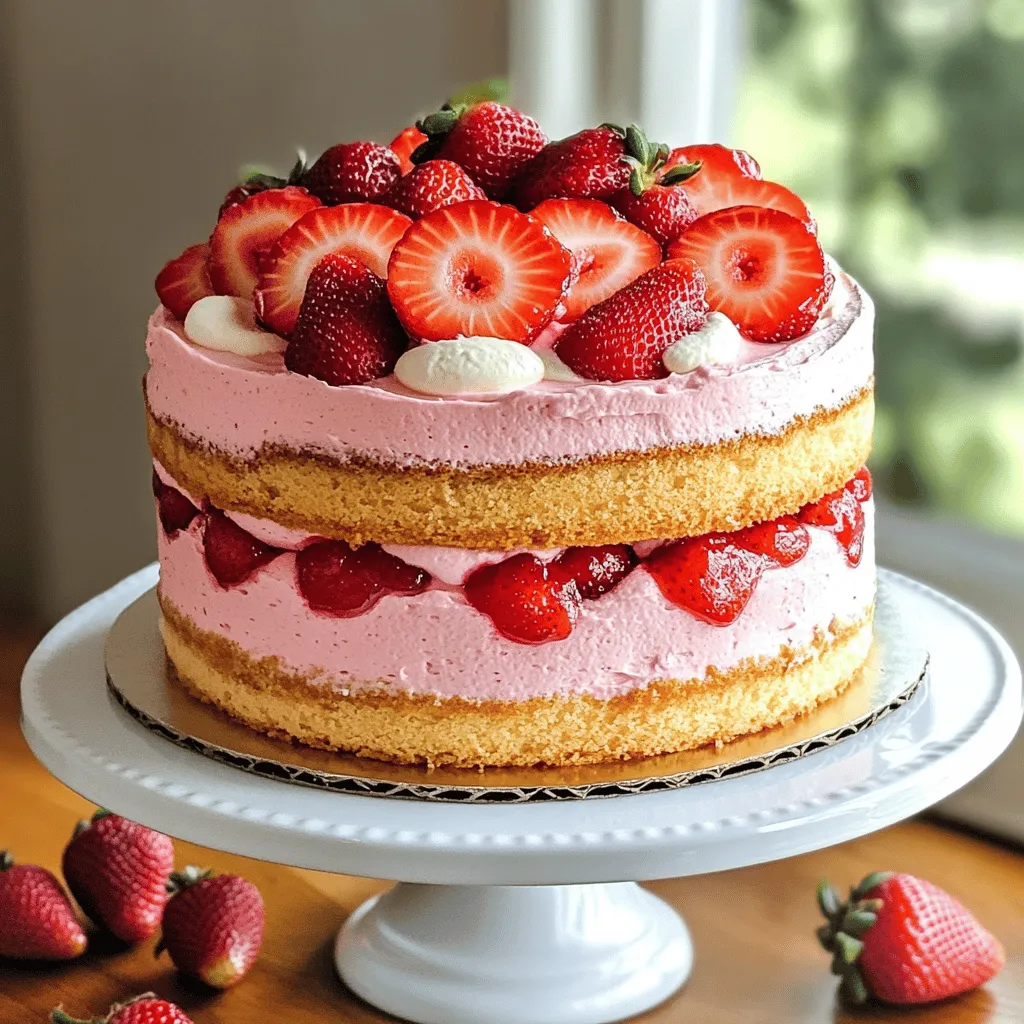 Strawberry Mousse Cake Delightful and Easy Recipe