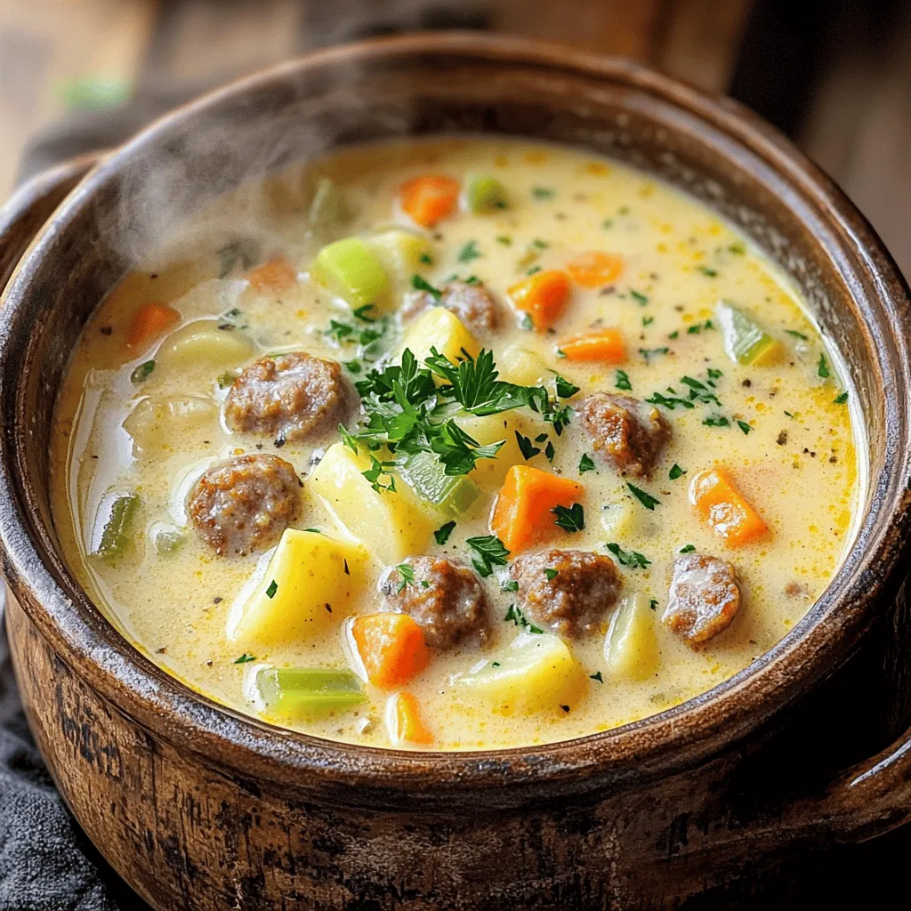 Creamy Sausage and Potato Chowder Delightful Meal