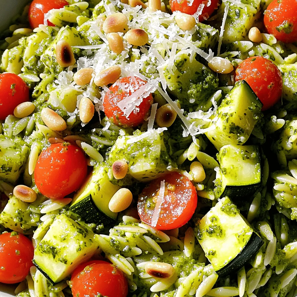 Pesto Zucchini Orzo Flavorful and Fresh Dinner Option