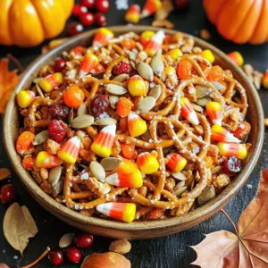 - 2 cups mixed nuts (almonds, walnuts, pecans) - 1 cup pumpkin seeds - 1 cup salted pretzels - 1 cup dried cranberries - 1 cup candy corn - 1 teaspoon ground cinnamon - 1 tablespoon maple syrup - 1 tablespoon coconut oil, melted - Sea salt, to taste When I prepare my fall snack mix, I love using a mix of nuts. Almonds, walnuts, and pecans add crunch and flavor. Pumpkin seeds bring a nice earthy taste. Salted pretzels give a fun twist with their salty crunch. Dried cranberries add a touch of sweetness and color. Candy corn is a must for that sweet fall vibe. Ground cinnamon brings warmth, making it truly feel like autumn. Maple syrup and melted coconut oil help everything stick together and taste great. A pinch of sea salt at the end makes all the flavors pop! You can add even more fun to your snack mix. Dried apple slices give a nice fruity touch. Sunflower seeds offer a new crunch and flavor. Feel free to mix and match your favorite nuts and fruits! Each choice can change the taste and make it special. Enjoy experimenting to find your perfect mix! 1. Preheat your oven to 350°F (175°C). This step is key for getting a perfect crunch. 2. In a large mixing bowl, combine the mixed nuts, pumpkin seeds, salted pretzels, dried cranberries, and candy corn. This mix adds great flavor and texture. 1. In a small bowl, whisk together the ground cinnamon, maple syrup, and melted coconut oil until well blended. This mixture brings warmth and sweetness. 2. Pour the cinnamon mixture over the snack mix. Toss everything until it is evenly coated. You want every piece to have that tasty flavor. 3. Spread the mixture in an even layer on a baking sheet lined with parchment paper. This helps prevent sticking and makes cleanup easy. 4. Bake in the preheated oven for 15-20 minutes. Stir halfway through to ensure even toasting. Watch for a light golden color, which means it's ready. 1. Remove from the oven and let cool for a few minutes. Sprinkle with sea salt to taste and mix again. This adds a nice salty contrast to the sweet bits. 2. Allow to cool completely before storing in an airtight container. This keeps the crunch intact. 3. For best storage, use glass jars or plastic containers with tight lids. Store in a cool, dry place. This helps maintain freshness for weeks. To keep your snack mix crunchy, cooling is key. After baking, let it cool on the sheet. This helps the mix stay crisp. You can also spread it out in a thin layer. This allows air to circulate and cool everything evenly. Stir your mix halfway through baking. This ensures all pieces get toasted. Even baking helps avoid soggy spots. Want to adjust sweetness? Add more maple syrup or a splash of honey. For spice, sprinkle in more cinnamon or even nutmeg. These changes can make a big difference. You can also try adding vanilla extract. It adds a warm, sweet flavor that pairs well with nuts. Consider mixing in cocoa powder for a chocolate twist. This adds depth to the taste. For a lovely presentation, serve your mix in a decorative bowl. Mason jars create a rustic feel and are fun for parties. You can even add mini pumpkins or autumn leaves around the bowl. This sets the mood for fall. Pair your snack mix with warm cider or hot chocolate. These drinks complement the flavors and keep you cozy. {{image_2}} If you need a gluten-free snack mix, you can swap pretzels for gluten-free ones. Many stores sell good gluten-free pretzels. You can also use rice cakes or popcorn for crunch. For nut-free options, skip the nuts and use seeds like sunflower seeds. This keeps the mix tasty and safe for those with nut allergies. If you want vegan options, you can replace honey with agave syrup. Maple syrup works well too. Also, use oil like olive or avocado instead of coconut oil. These swaps keep the mix plant-based and delicious. Using fresh, seasonal ingredients can boost flavors. Try adding dried apples or pears for a fruity twist. You can also sprinkle in some pumpkin spice for an extra fall vibe. These flavors pair well with the other ingredients in the mix. For a fun touch, mix in small pieces of dark chocolate. It adds a sweet contrast to the salty snacks. Pair your fall snack mix with homemade apple cider or pumpkin spice latte. This makes for a cozy snack time. You can create sweet or savory versions of this snack mix. For a sweet mix, keep the dried cranberries and candy corn. Add some chocolate chips or mini marshmallows for a treat. If you prefer savory, add cheese crackers and spices. Try garlic powder or paprika for a kick. You can also experiment with international flavors. For example, add wasabi peas for a spicy twist or coconut flakes for a tropical vibe. These changes can make your snack mix unique. For the complete recipe, check out the Full Recipe section. To keep your fall snack mix fresh, use airtight jars. These jars block air and moisture. Store your snack mix in a cool, dry place. It stays fresh for up to two weeks. If you want it to last longer, consider the fridge. In the fridge, it can last about a month. If you have leftover mix, don't throw it away! You can use it in many ways. Try adding it to your morning yogurt. It gives a nice crunch and flavor. You can also mix it into oatmeal for breakfast. Another idea is to sprinkle some in muffin batter. It adds great taste to baked goods. How can you tell if your snack mix is bad? Look for changes in smell or color. If it smells off or looks stale, it's time to toss it. Also, check for any soft or soggy pieces. To extend shelf life, keep it stored properly. Always seal the jar tightly after each use. Yes, you can! Swap in any nuts you like. Some great options are cashews, hazelnuts, or pistachios. Each nut adds its unique crunch and taste. You can also use seeds. Sunflower seeds or chia seeds work well too. They add a nice texture and boost nutrition. You can keep this mix at room temperature for about a week. Store it in an airtight container to keep it fresh. If you want it to last longer, put it in the fridge. It can last up to two weeks when chilled. Definitely! You can prepare this mix a day or two in advance. Just follow the Full Recipe and let it cool completely before storing. This helps the flavors meld together. For the best taste, eat it within a week. This blog post covered a tasty fall snack mix recipe, from ingredients to storage tips. You now know how to create a crunchy mix with nuts, seeds, and more. Don’t forget to try the optional add-ins and variations for extra flavor. Remember, the right storage keeps your mix fresh and tasty. Enjoy serving this snack at gatherings or as a fun treat. With these easy steps, you'll impress everyone with your mix-making skills. Dive in, experiment, and make this recipe your own!