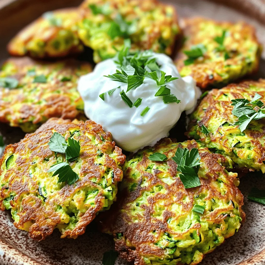 Healthy Zucchini Fritters Crisp and Flavorful Treat