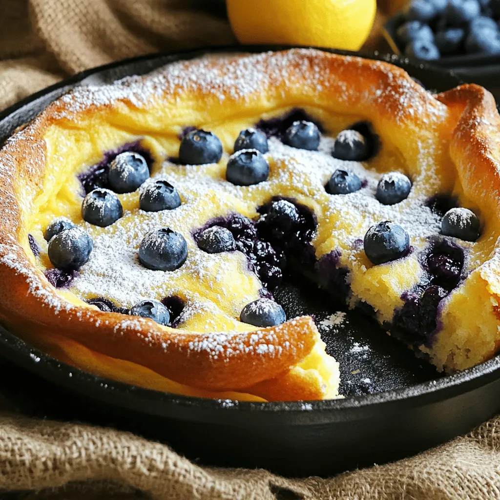 Fresh Lemon-Blueberry Dutch Baby Delightful Recipe