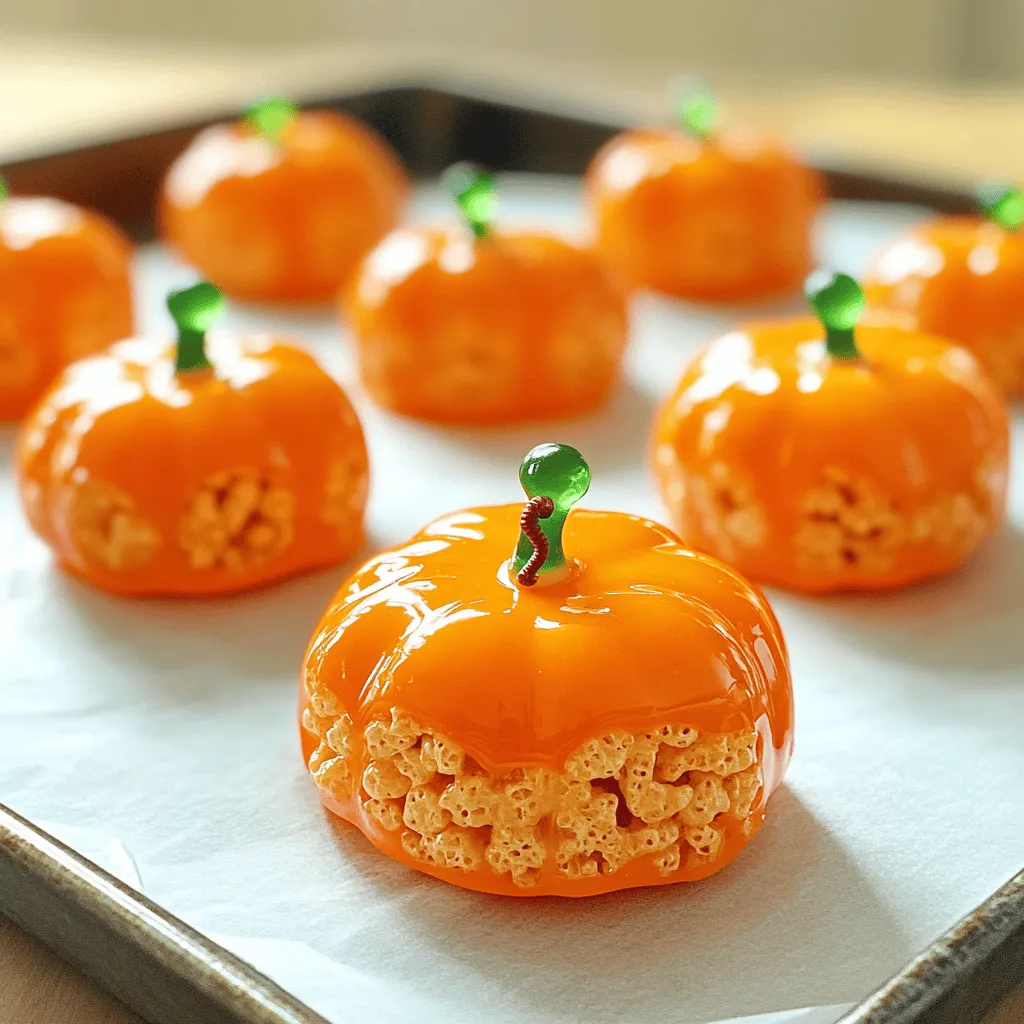Rice Krispie Treat Pumpkins Fun and Easy Recipe