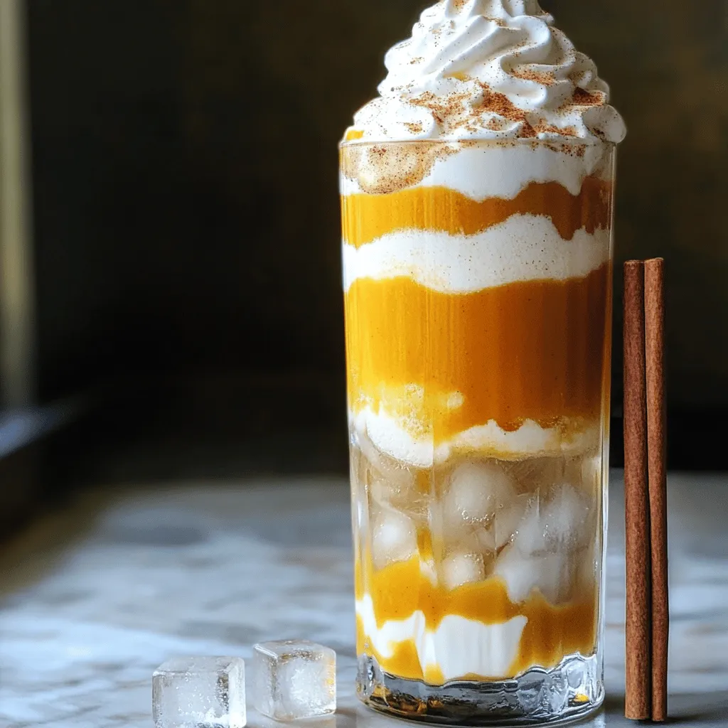 Iced Pumpkin Cream Chai Tea Delicious Fall Beverage