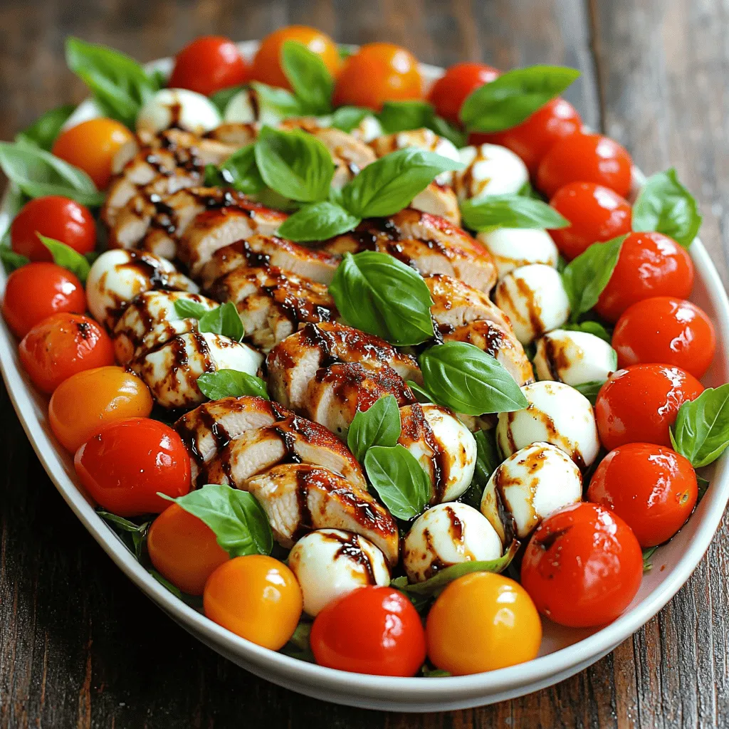 Flavorful Balsamic Chicken Caprese Salad Recipe