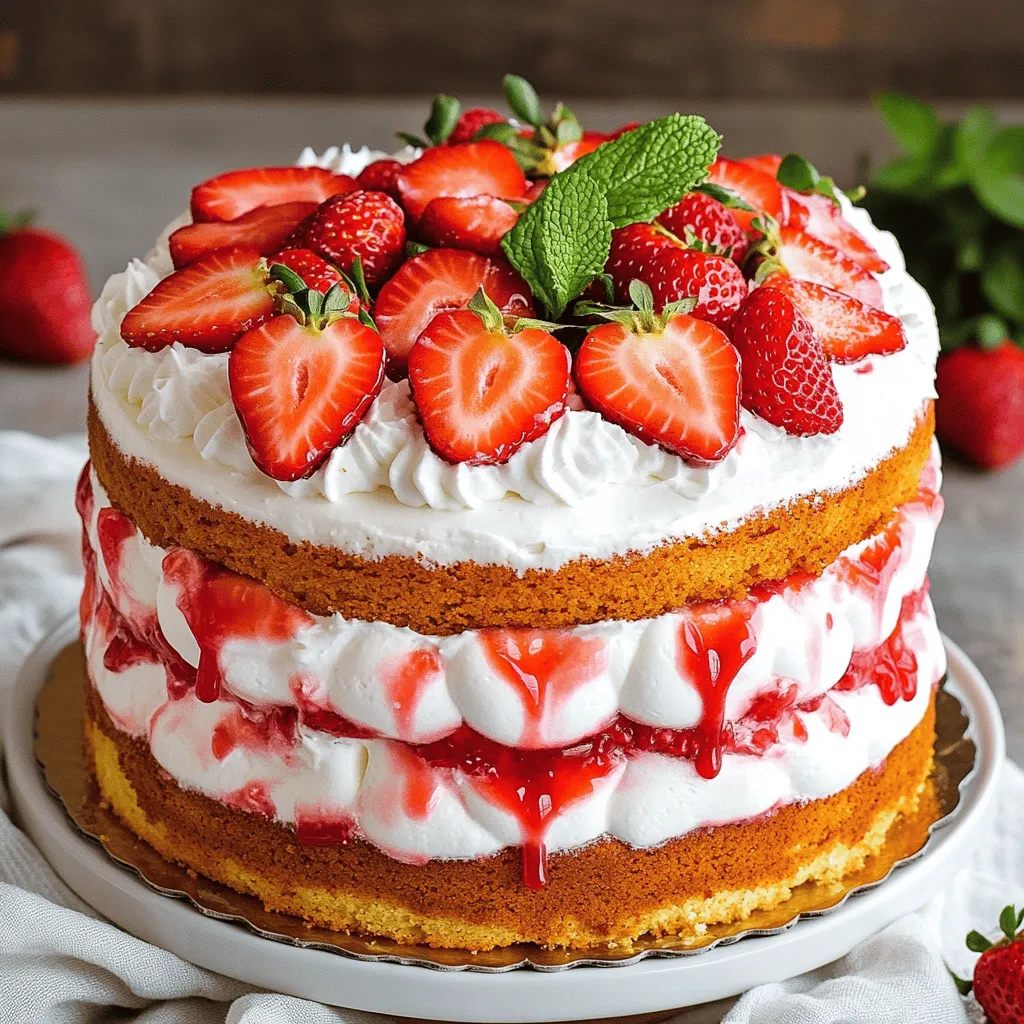 Strawberry Whipped Cream Cake Delightful and Easy Recipe