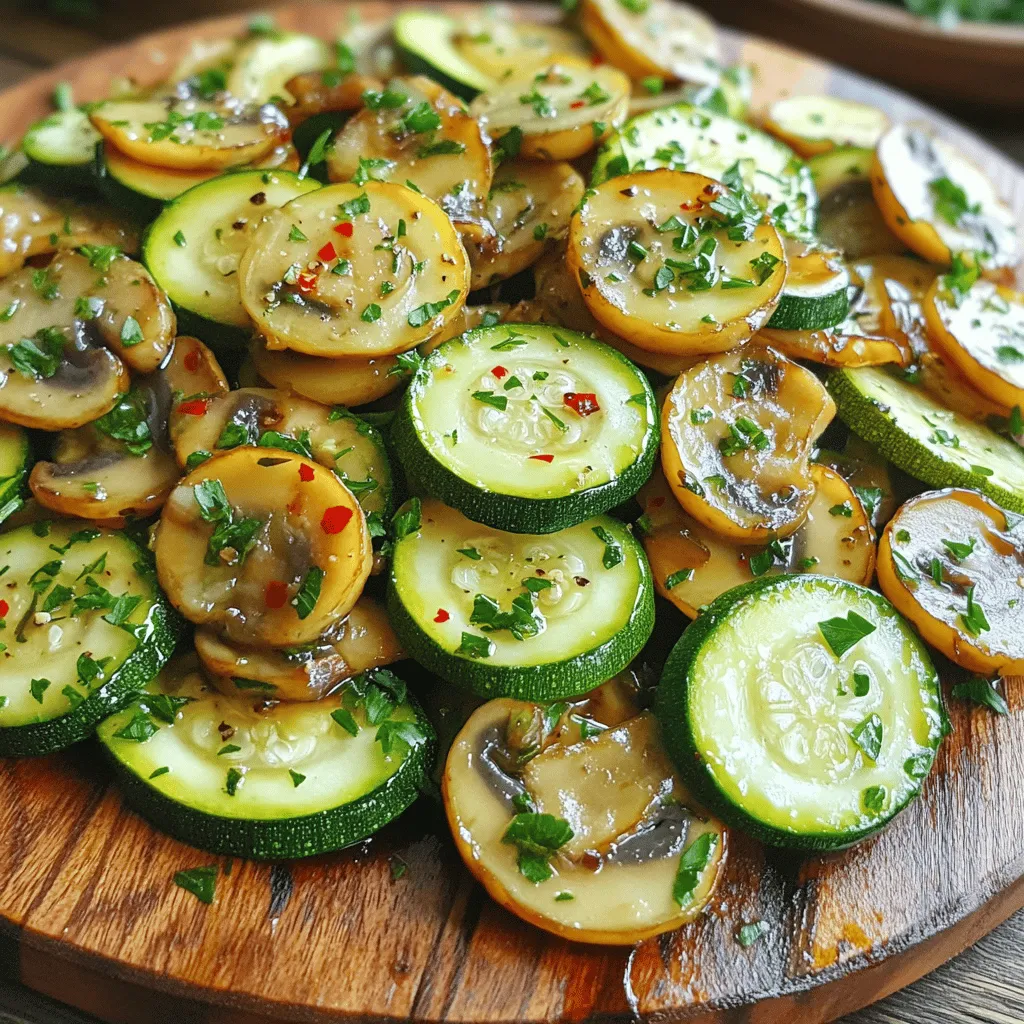 Sautéed Zucchini with Mushrooms Flavorful and Easy Dish