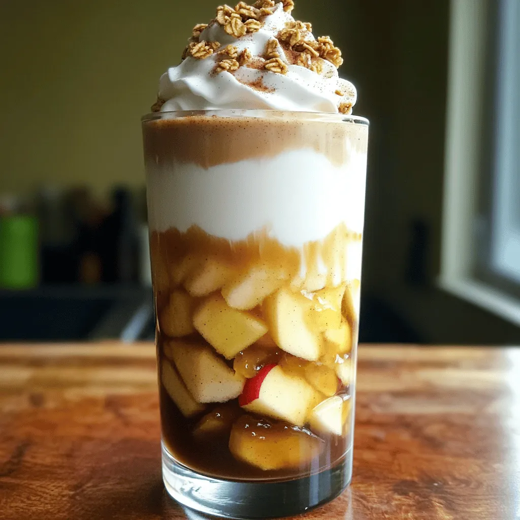 Apple Crisp Cold Brew Latte Tasty Fall Treat