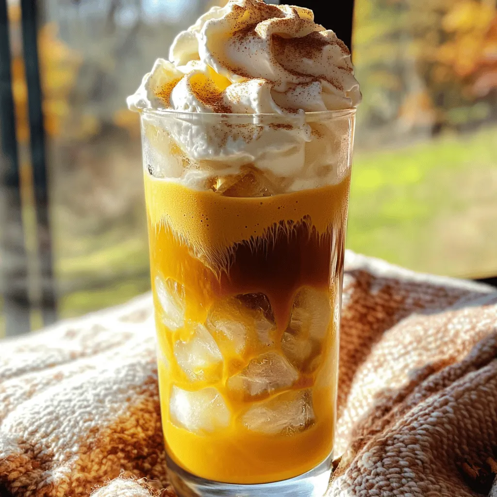 Iced Pumpkin Spice Latte Creamy and Flavorful Drink
