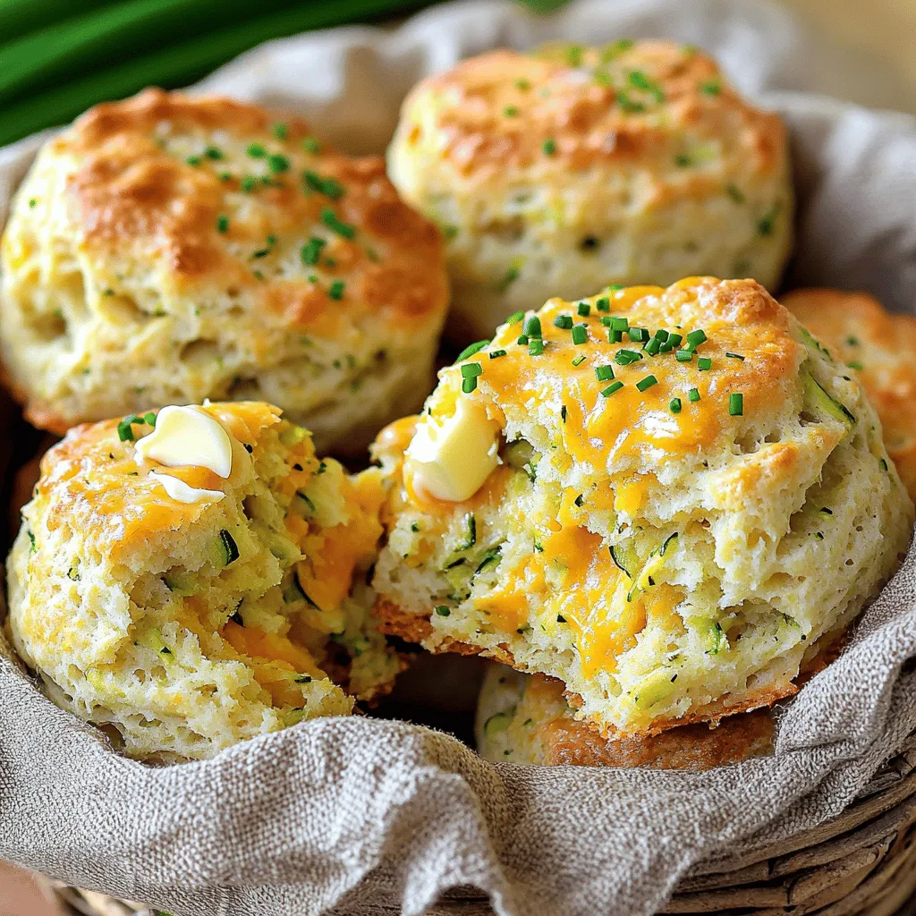Soft and Tender Zucchini Cheddar Biscuits Delight